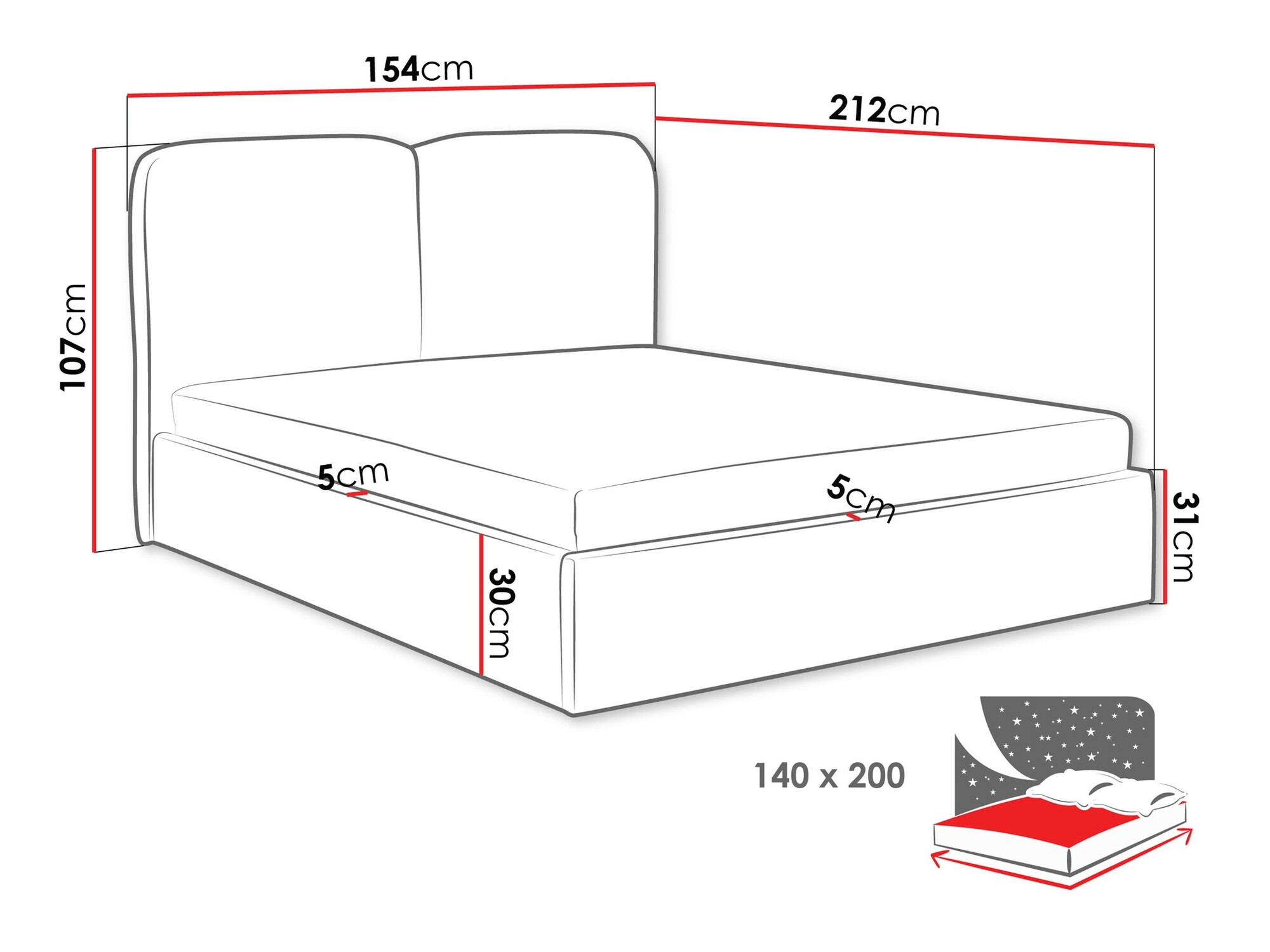 Bed Vox (Coral 15)