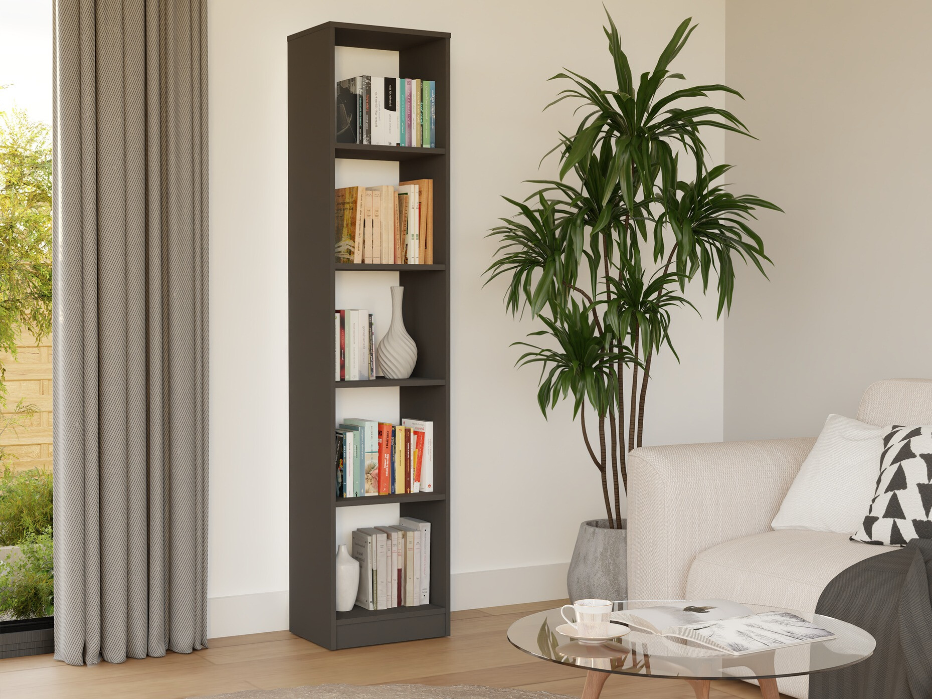 Bookcase Mandeville 183 (Anthracite)