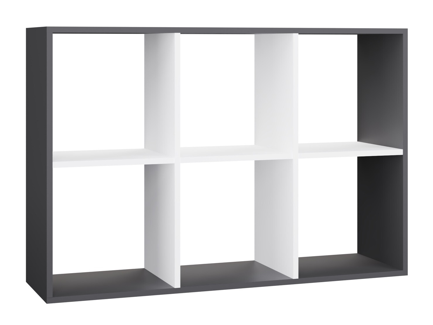 Bookcase Mandeville 287 (White + Anthracite)