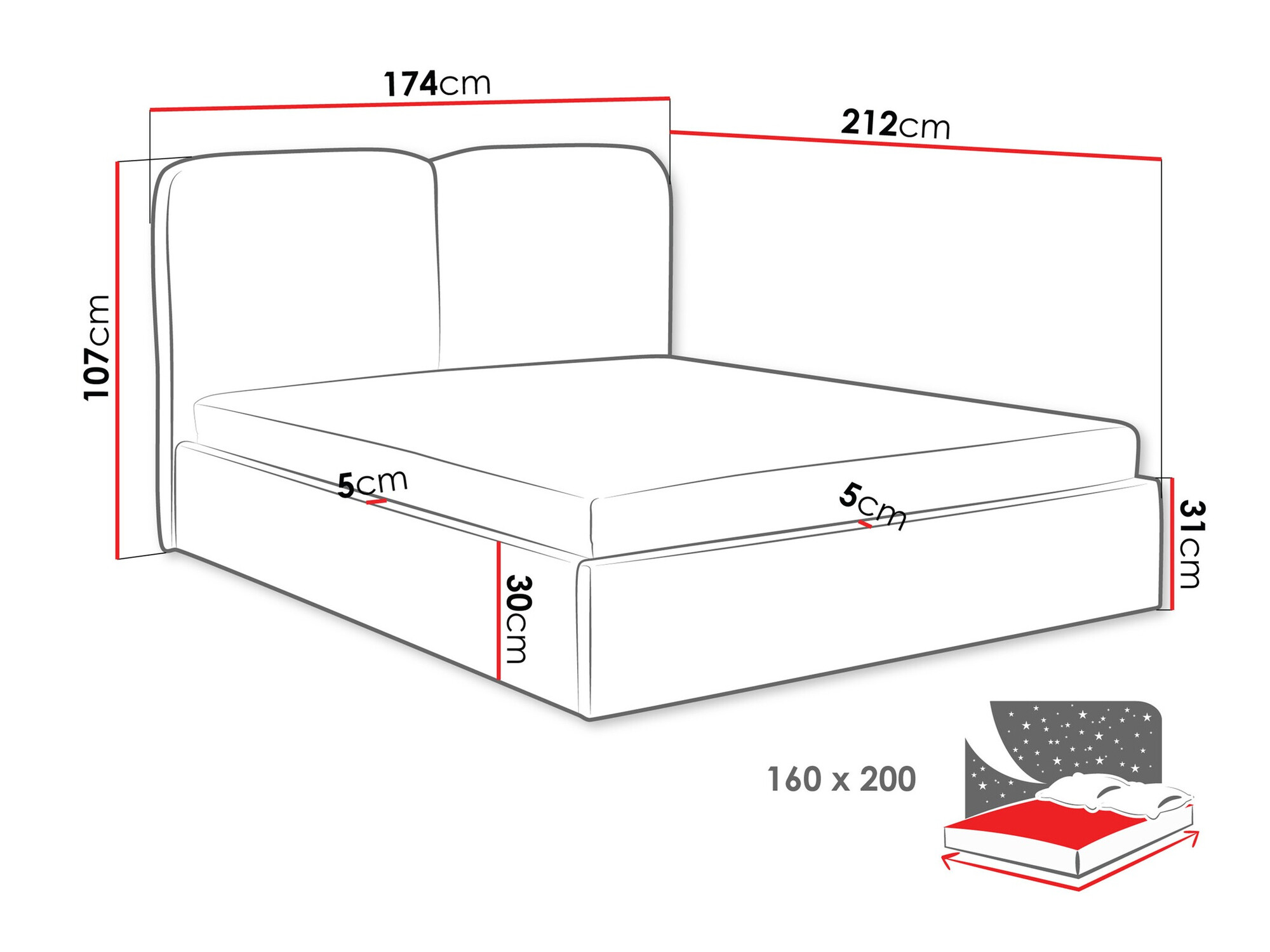 Bed Vox (Coral 65)