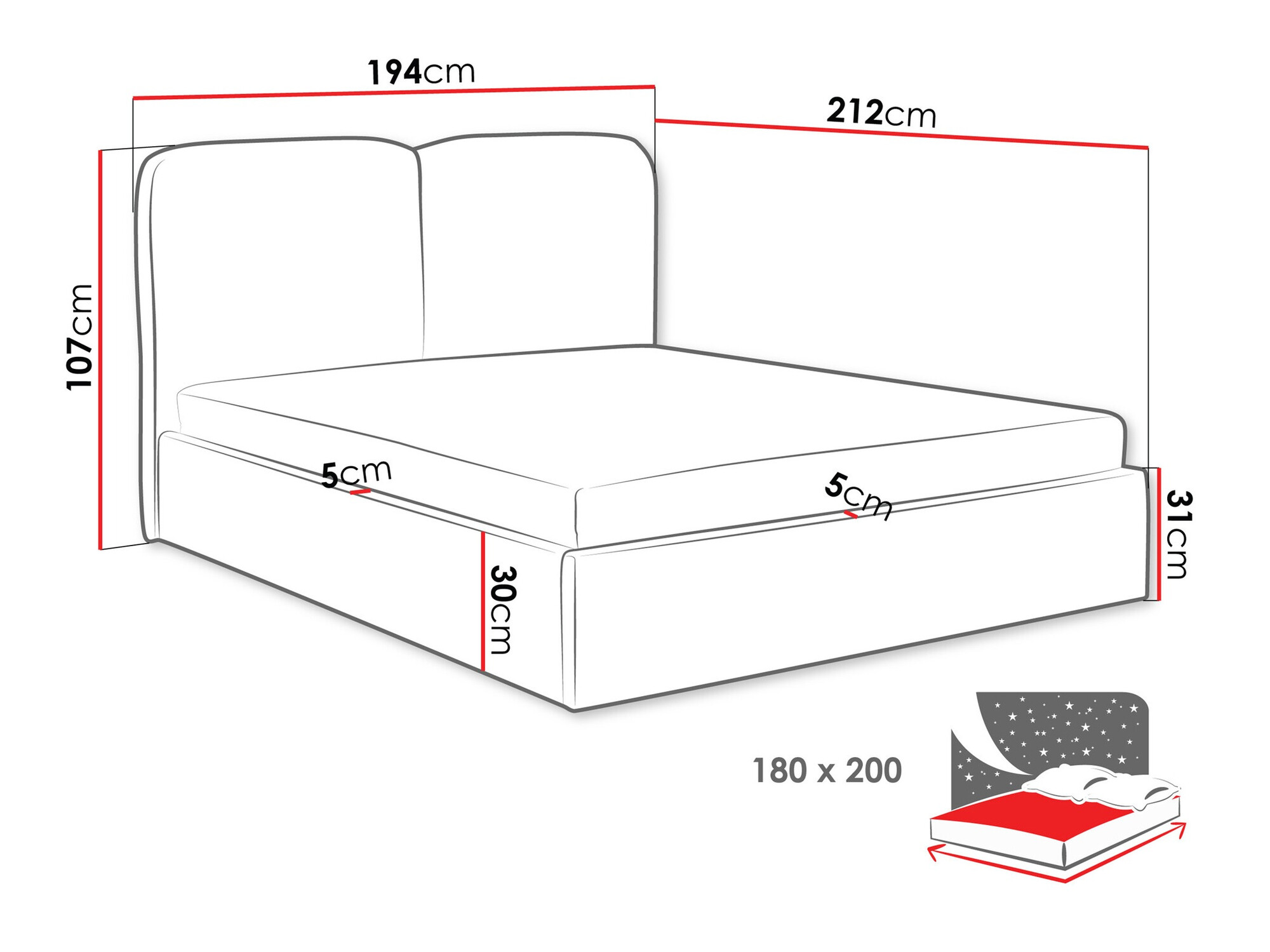 Bed Vox (Coral 65)