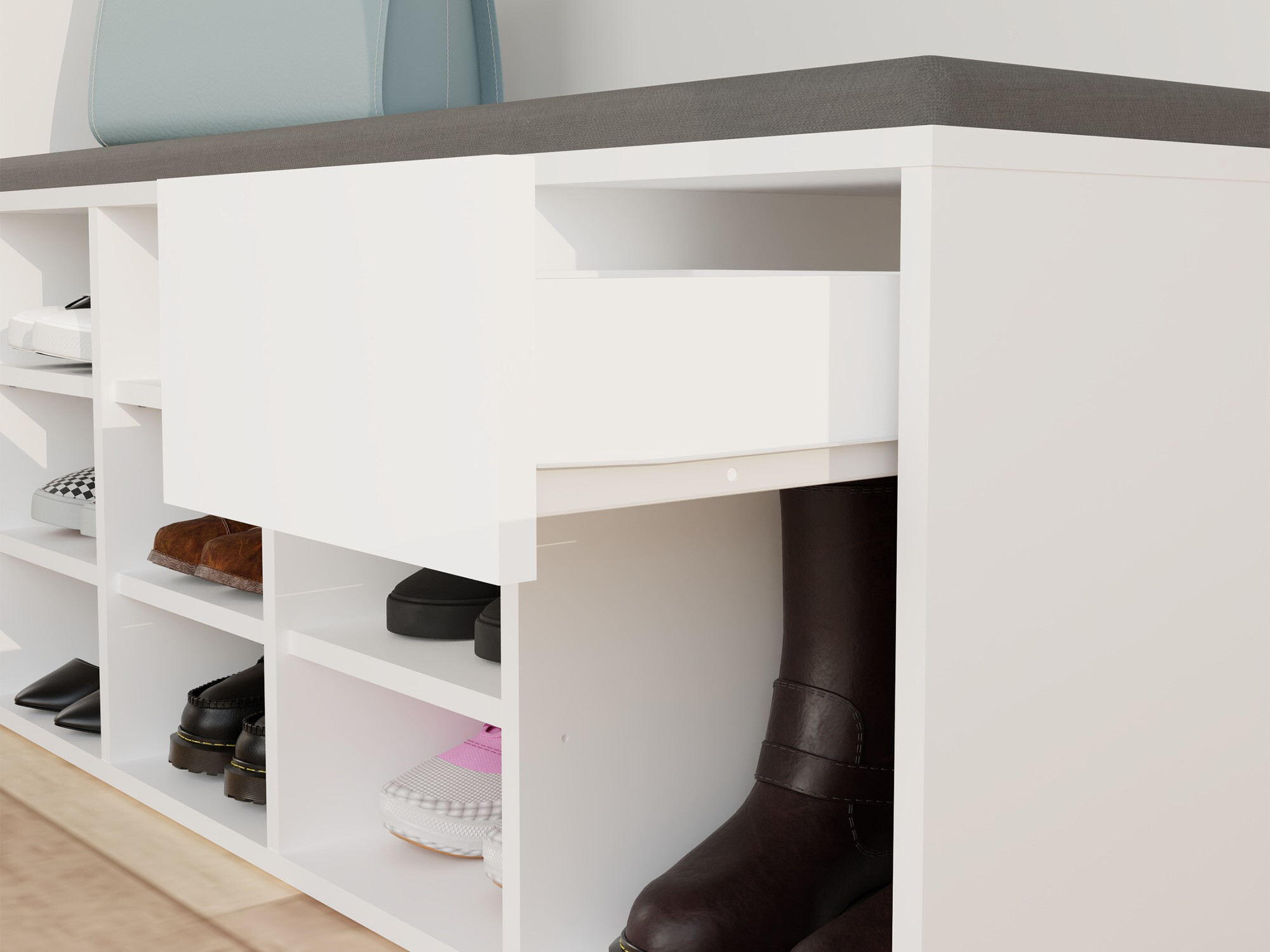 Shoe shelf Mandeville 322 (White)
