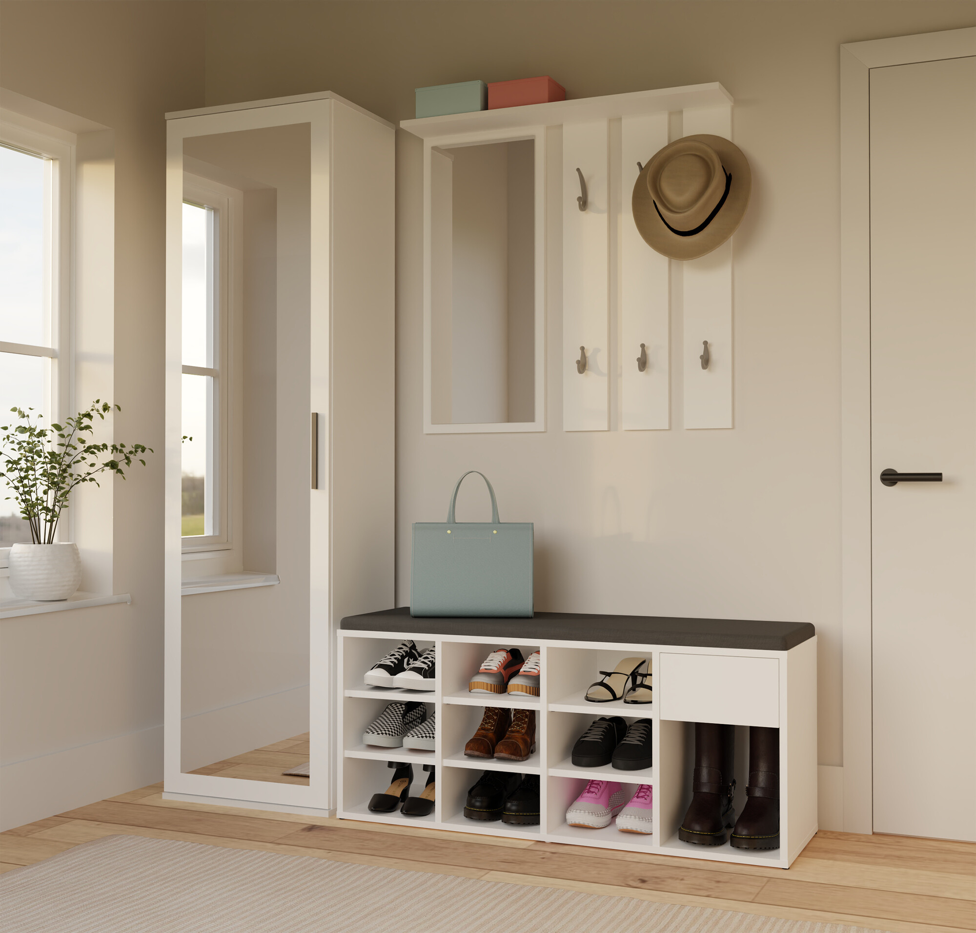 Shoe shelf Mandeville 322 (White)