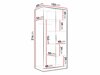 Wardrobe Comfivo Larmire 122 (White)