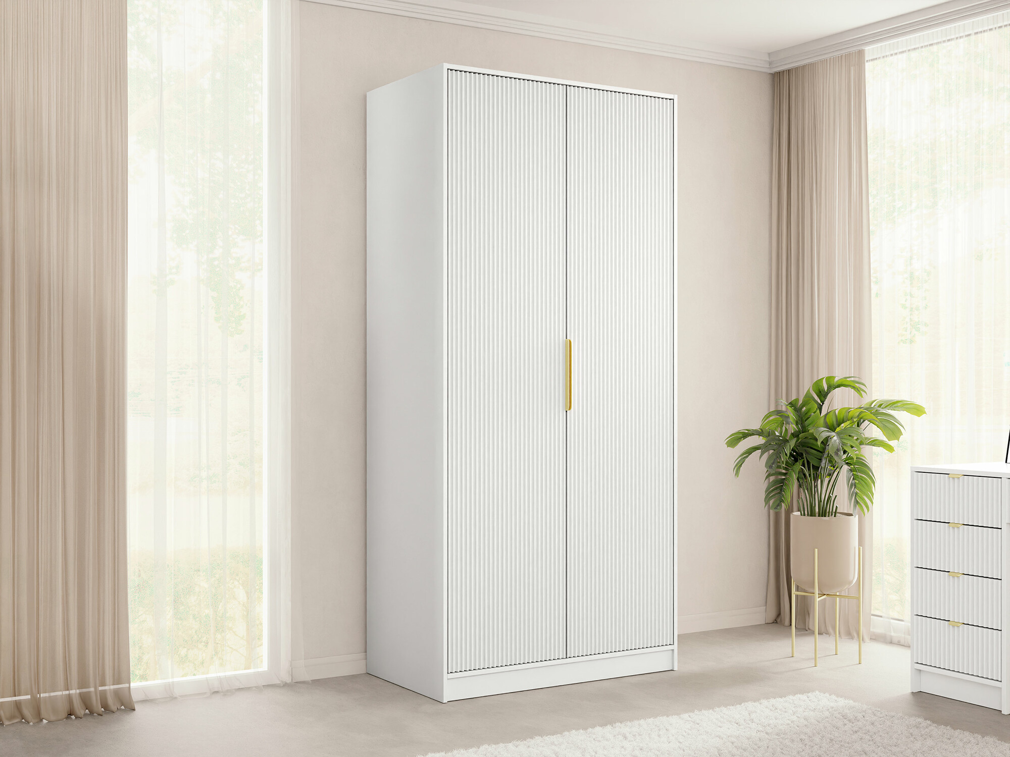 Wardrobe Comfivo Papilio II (White)