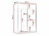 Wardrobe Larmire 100 (White)