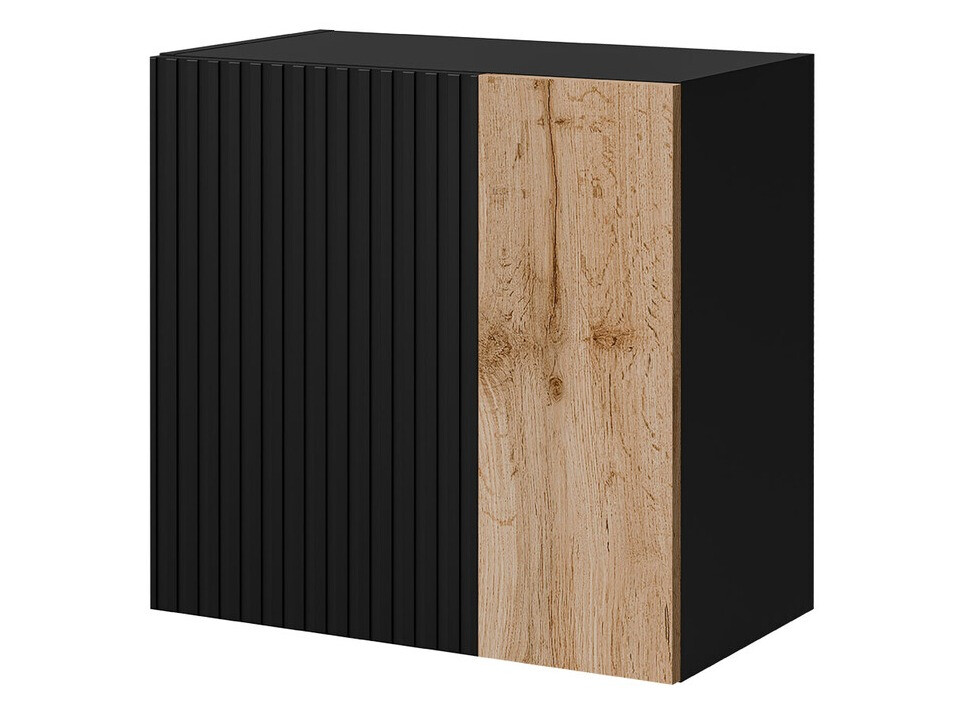 Wall cabinet Species I (Black + Wotan Oak)