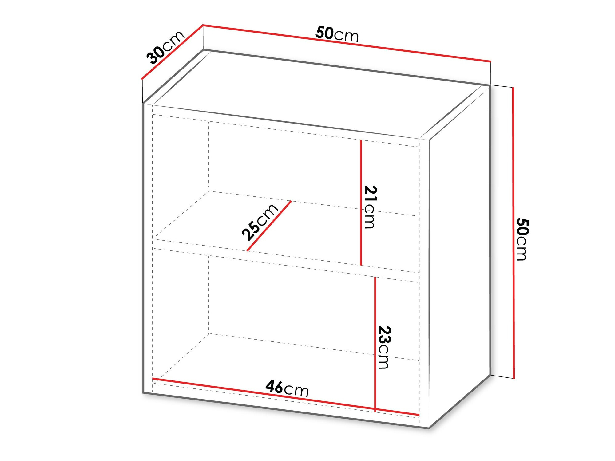 Wall cabinet Species I (Black + Wotan Oak)