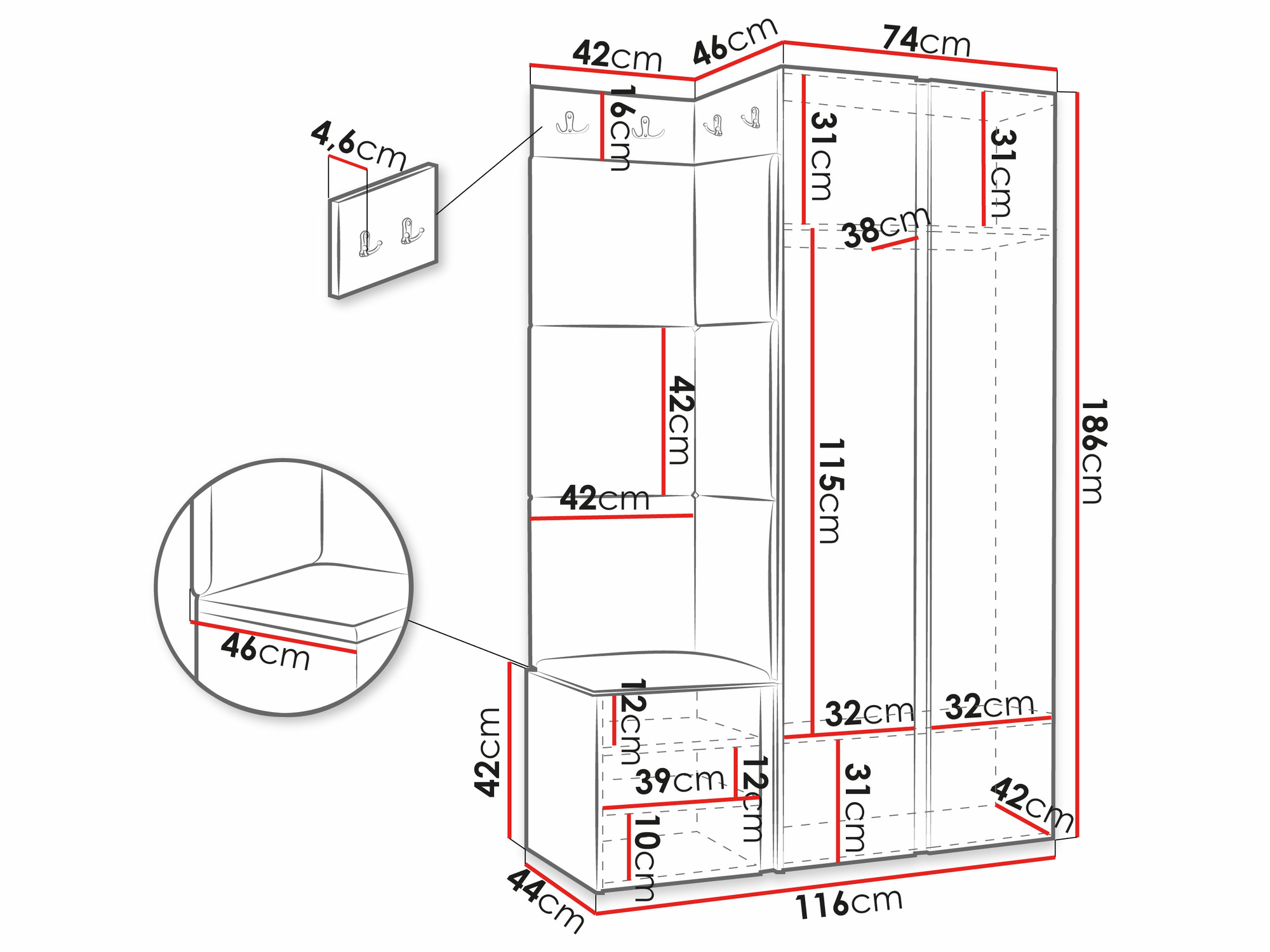 Hallway set Hartford 379 (Manila 16)