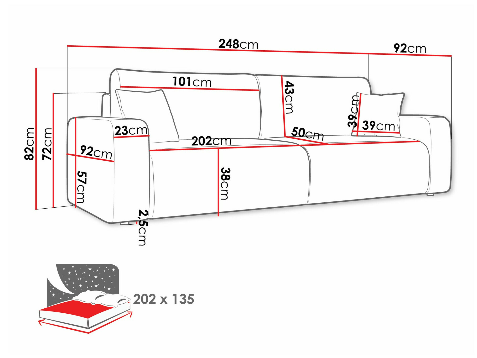 Sofa bed Doctral (Lima 27)