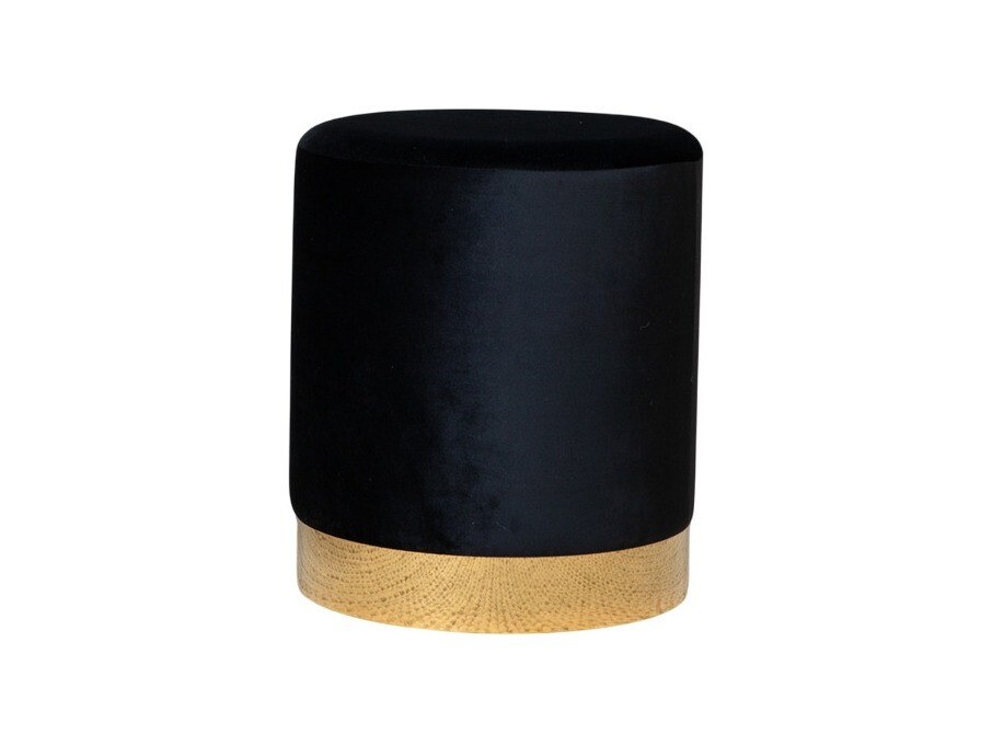 Ottoman Dallas 2936 (Black + Glossy yellow)