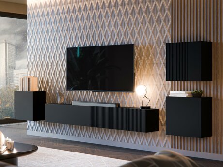 Living room set Calveru 108 (Black)