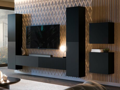 Living room set Calveru 109 (Black)