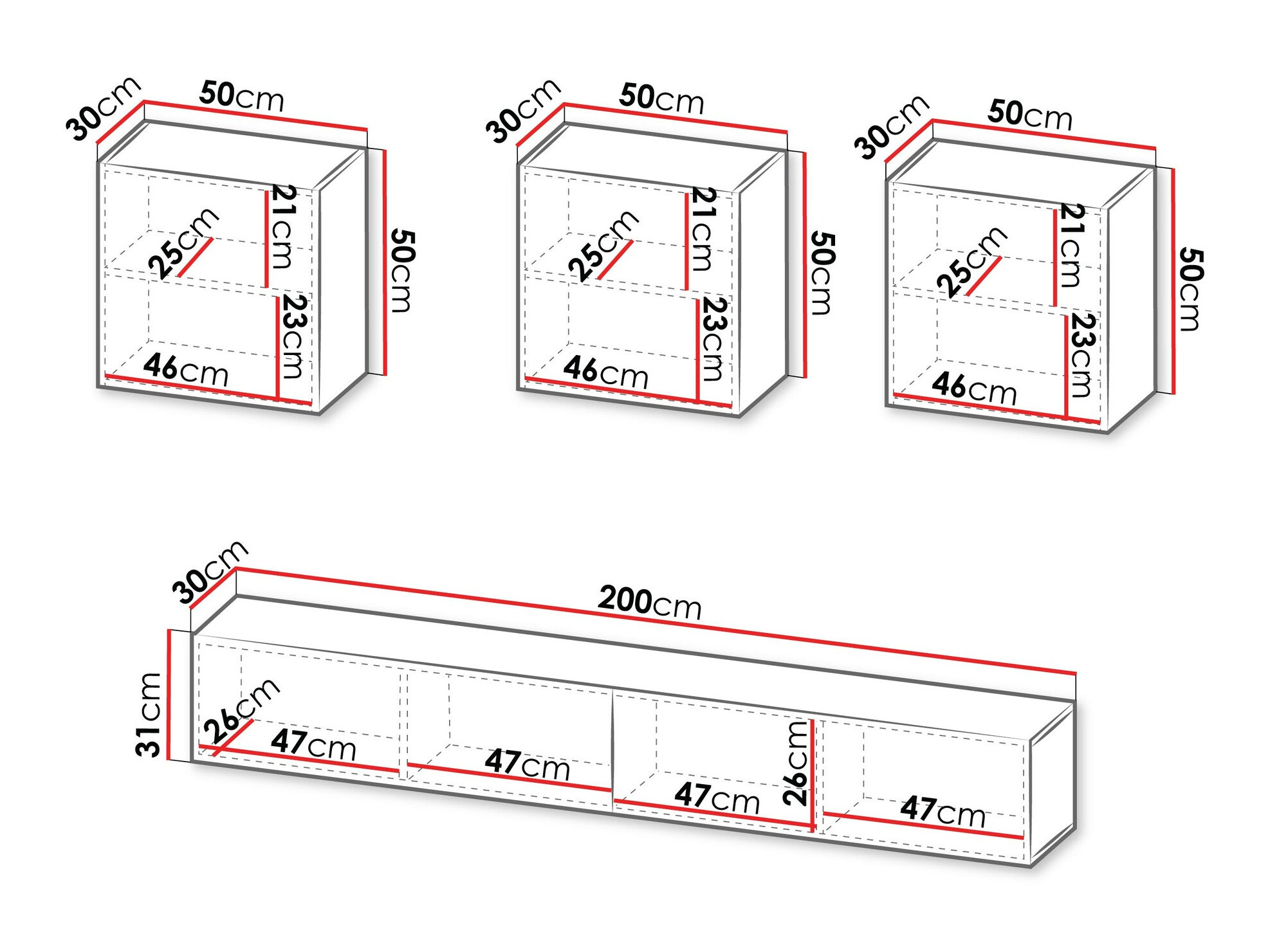 Living room set Species IV (Black)