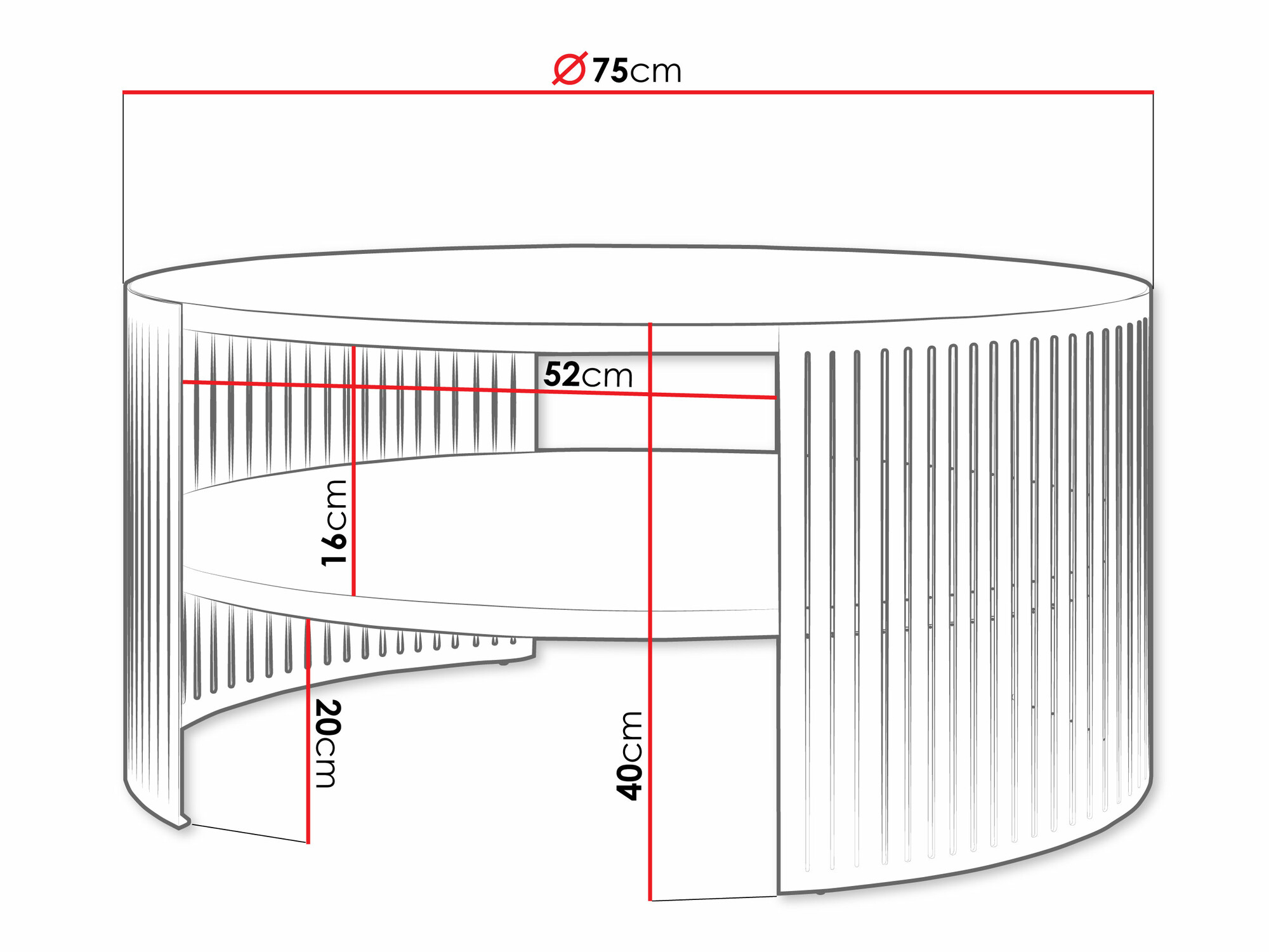Coffee table Civer VIII (Cashmere + Light wood)