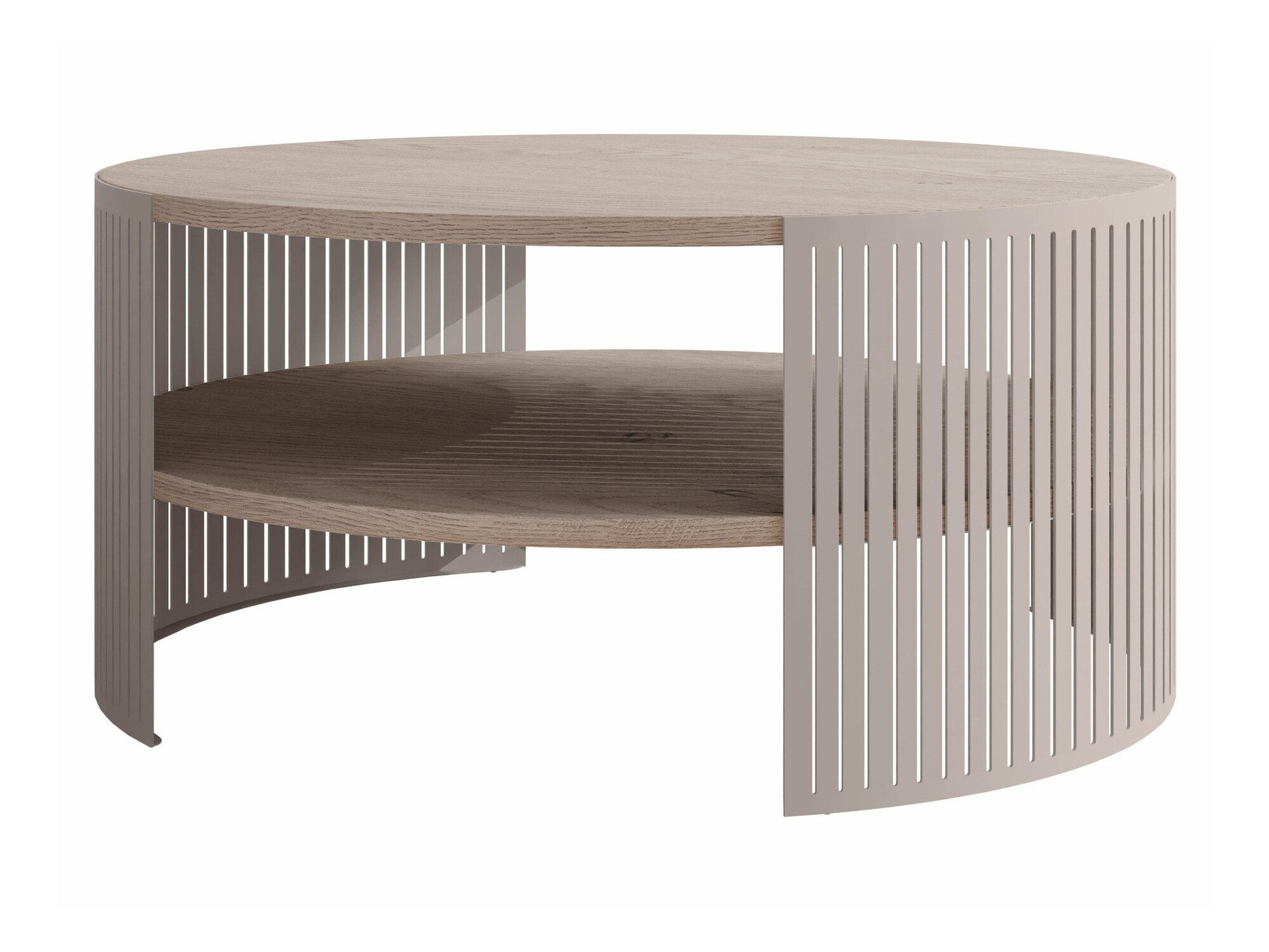 Coffee table Civer VIII (Cashmere + Light wood)