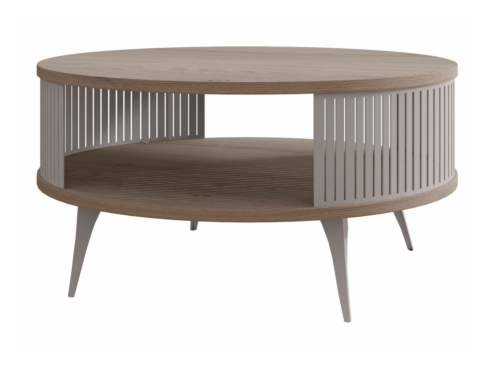 Coffee table Vitum VI (Cashmere + Light wood)