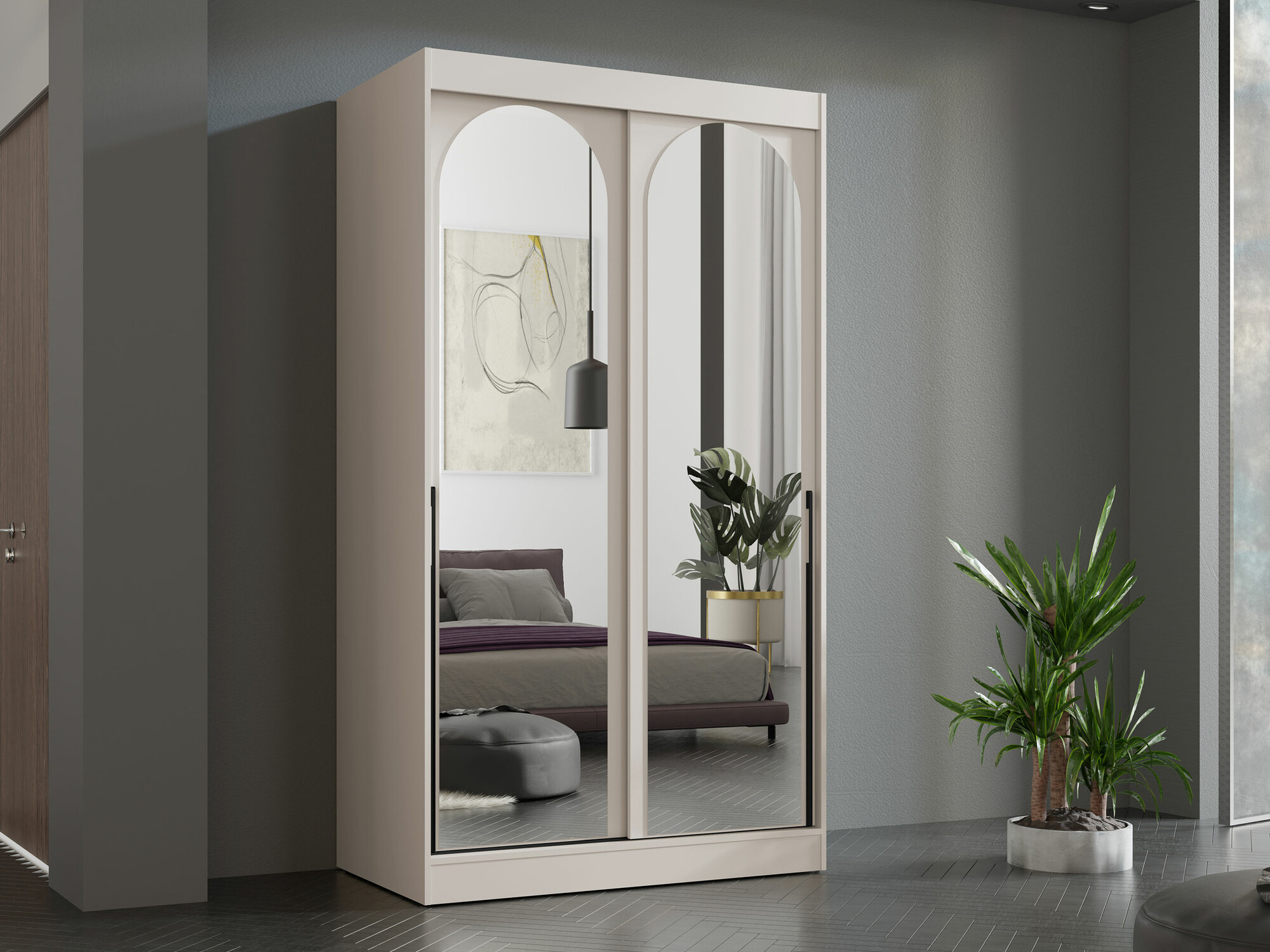 Wardrobe Toledo 130 (Cashmere)