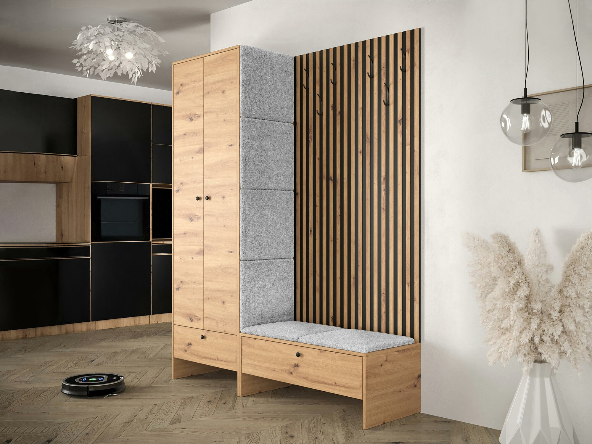 Hallway set Donio III (Artisan oak + Abriamo 06)