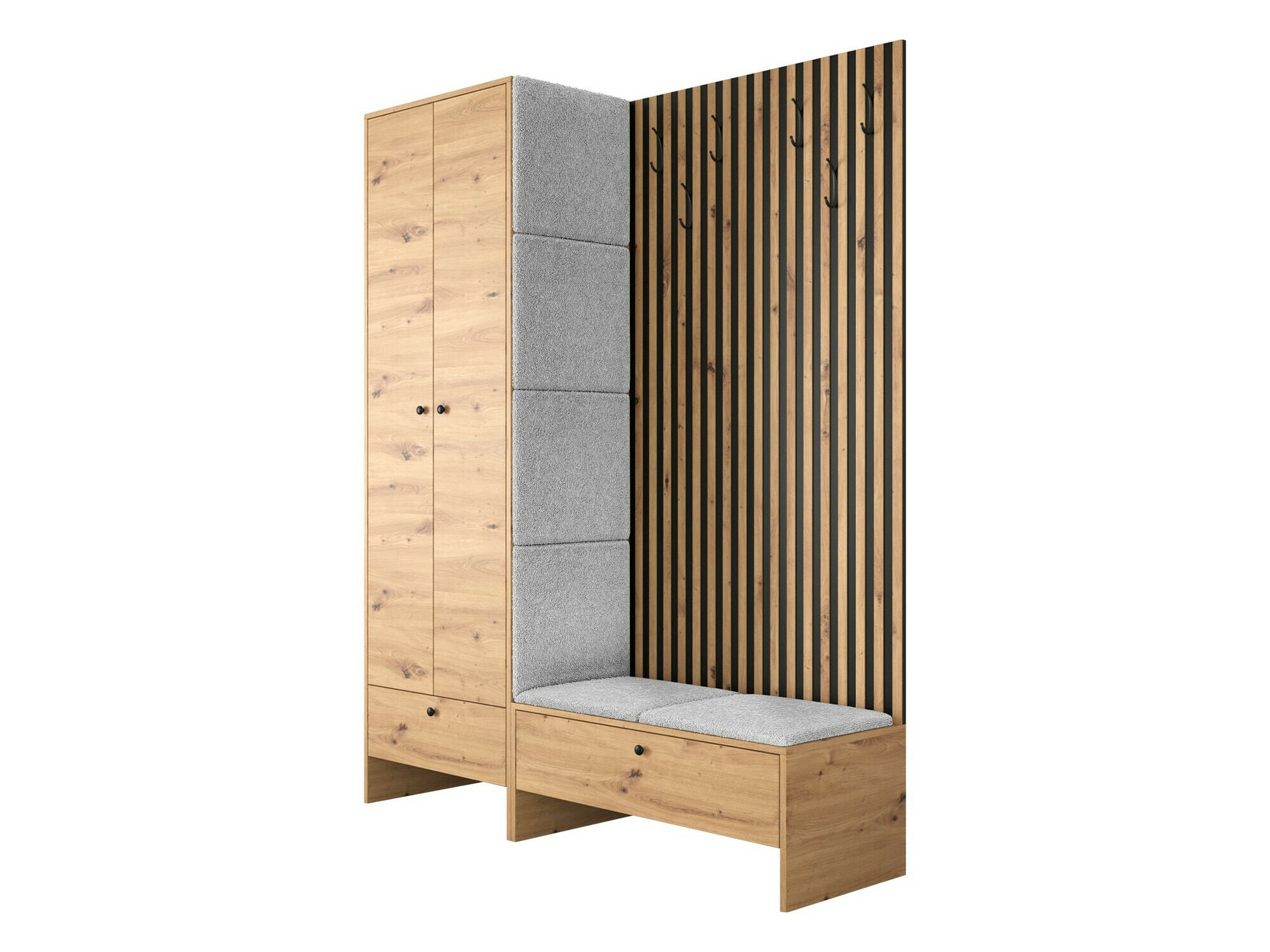 Hallway set Donio III (Artisan oak + Abriamo 06)