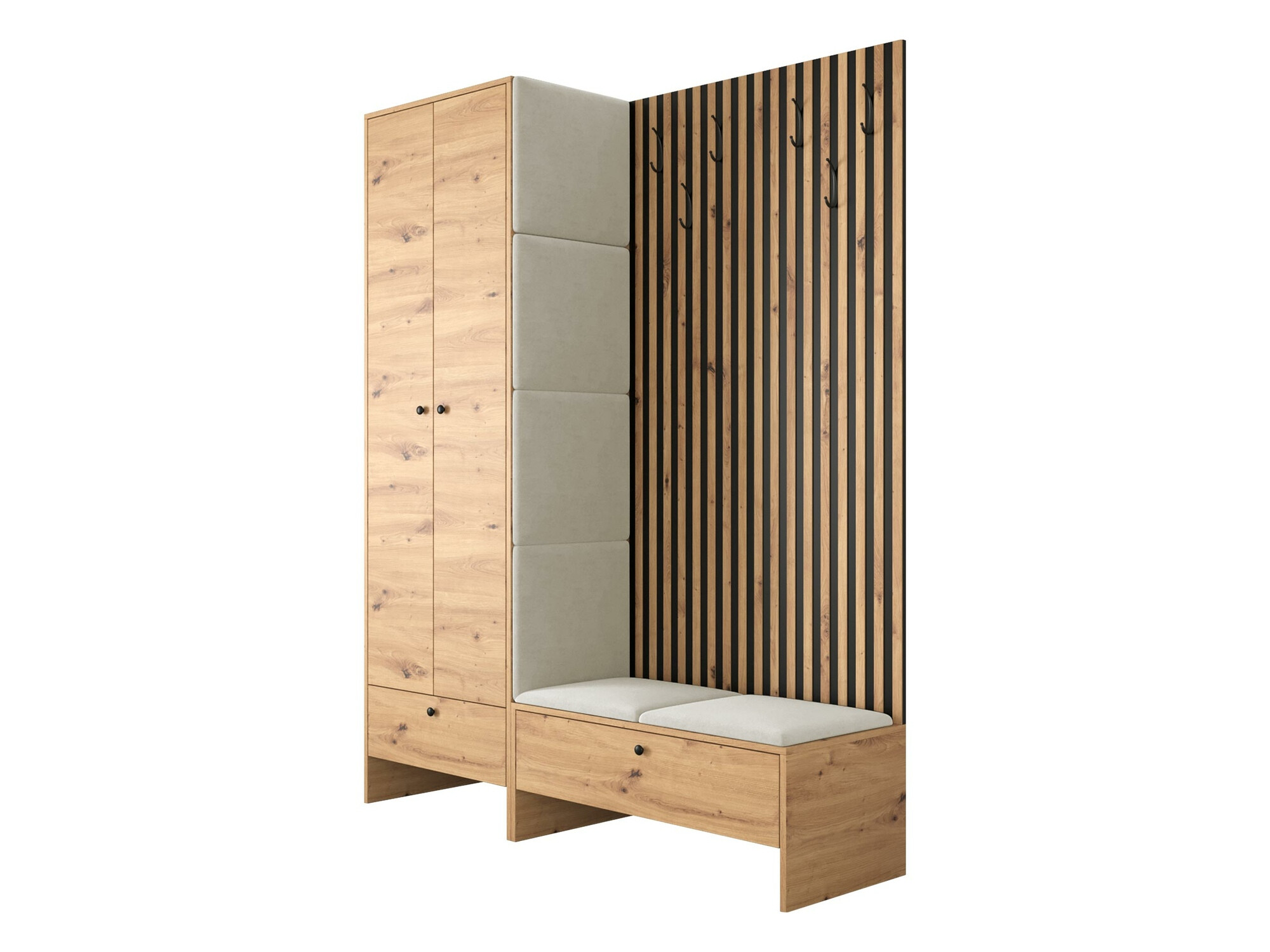 Hallway set Donio III (Artisan oak + Manila 02)