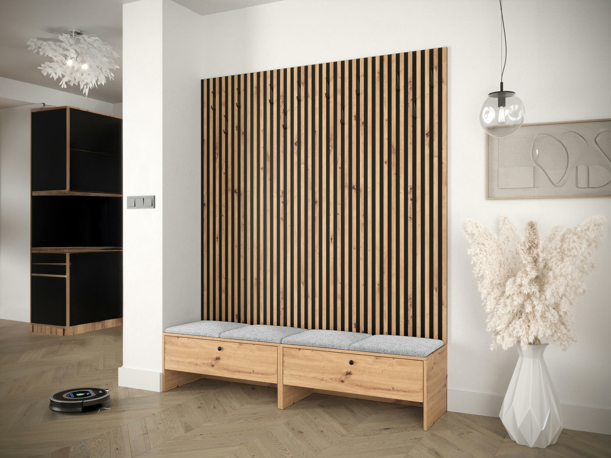 Hallway set Donio V (Artisan oak + Abriamo 06)