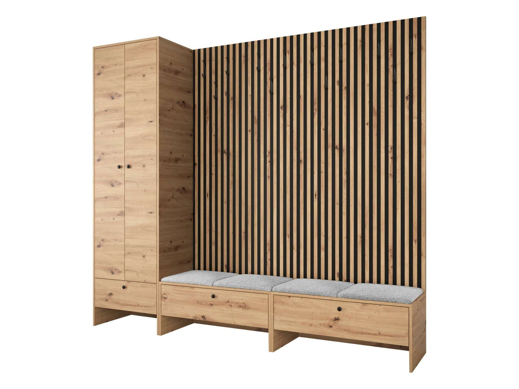 Hallway set Donio VI (Artisan oak + Abriamo 06)