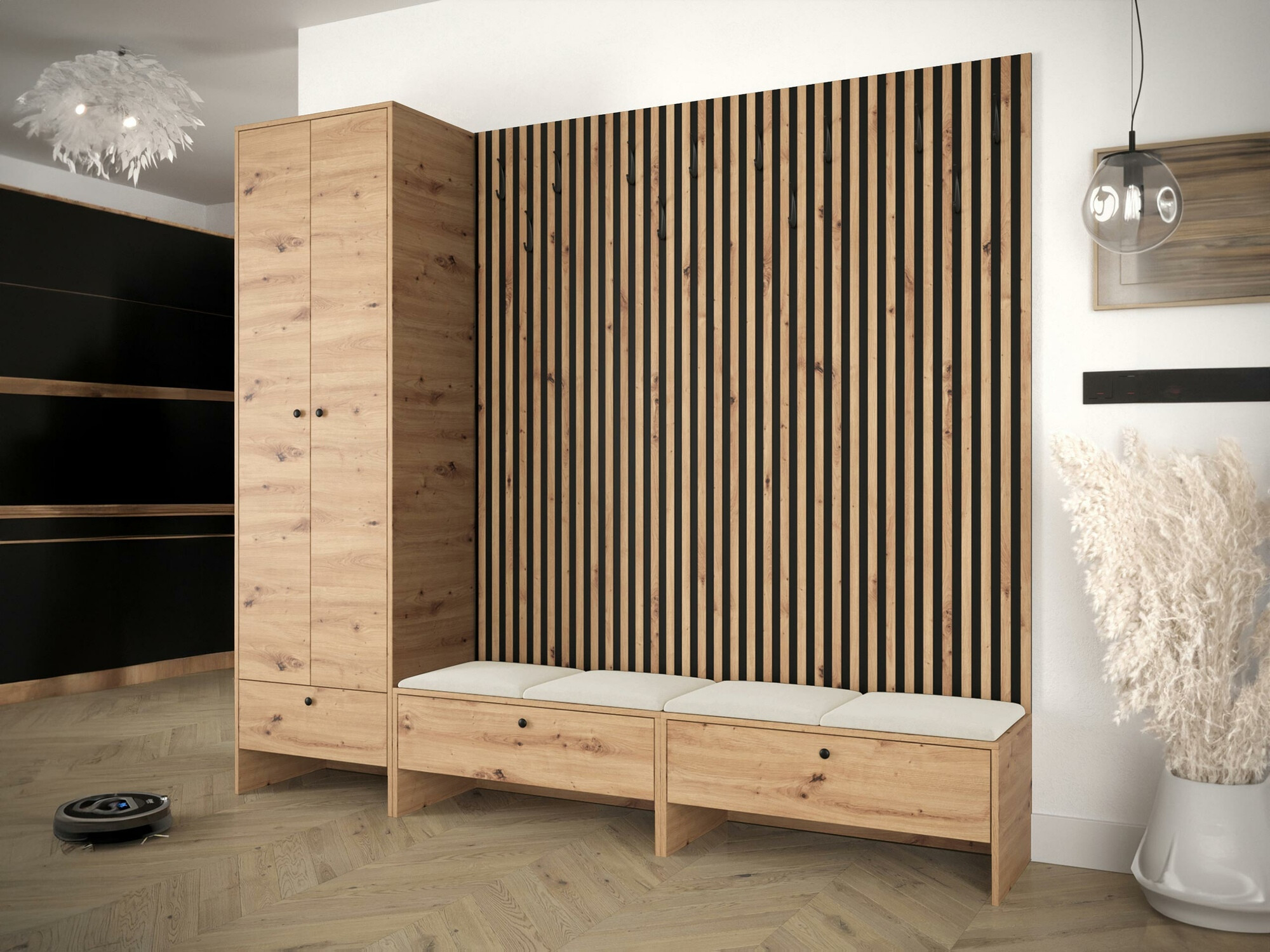 Hallway set Donio VI (Artisan oak + Manila 02)