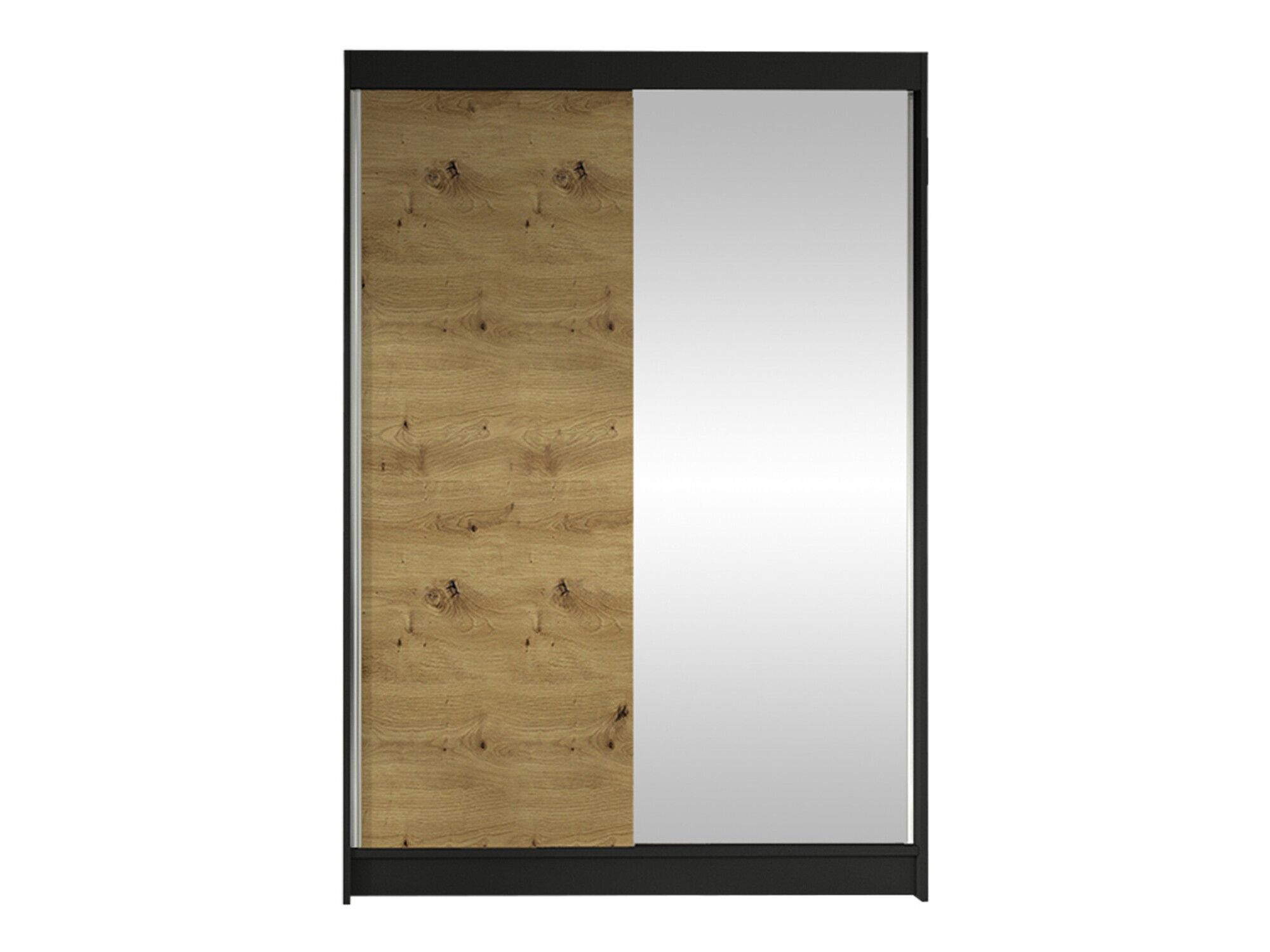 Wardrobe Closico Salvor I (Black + Artisan oak)