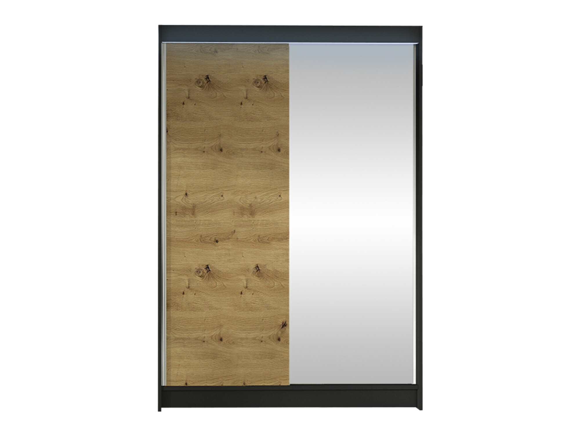 Wardrobe Closico Salvor I (Black + Artisan oak)