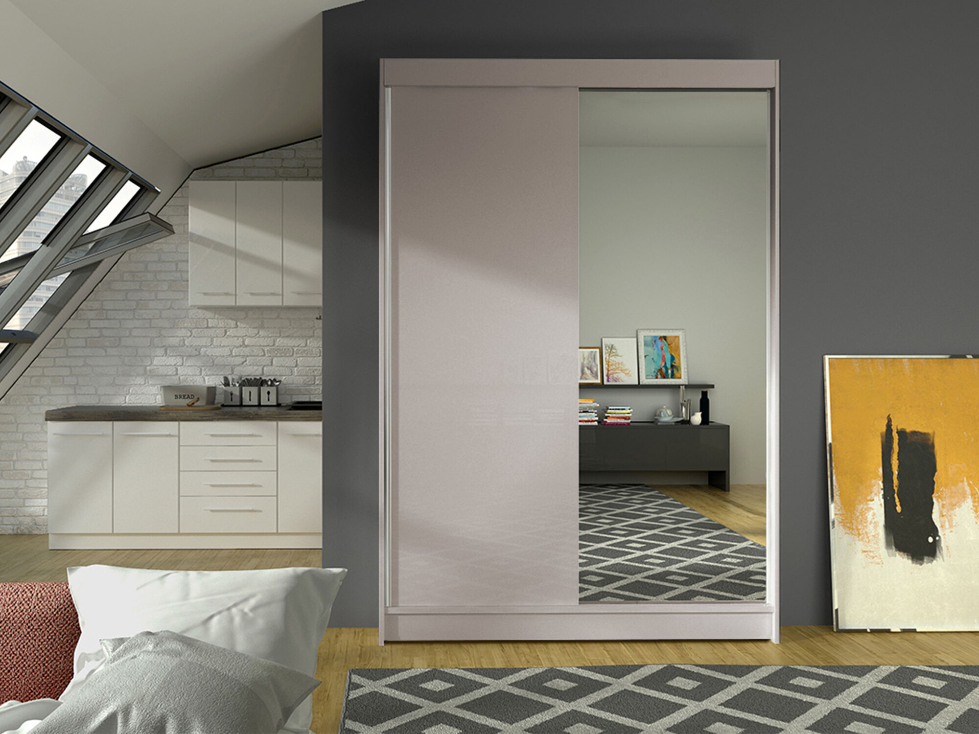 Wardrobe Closico Salvor I (Cashmere)