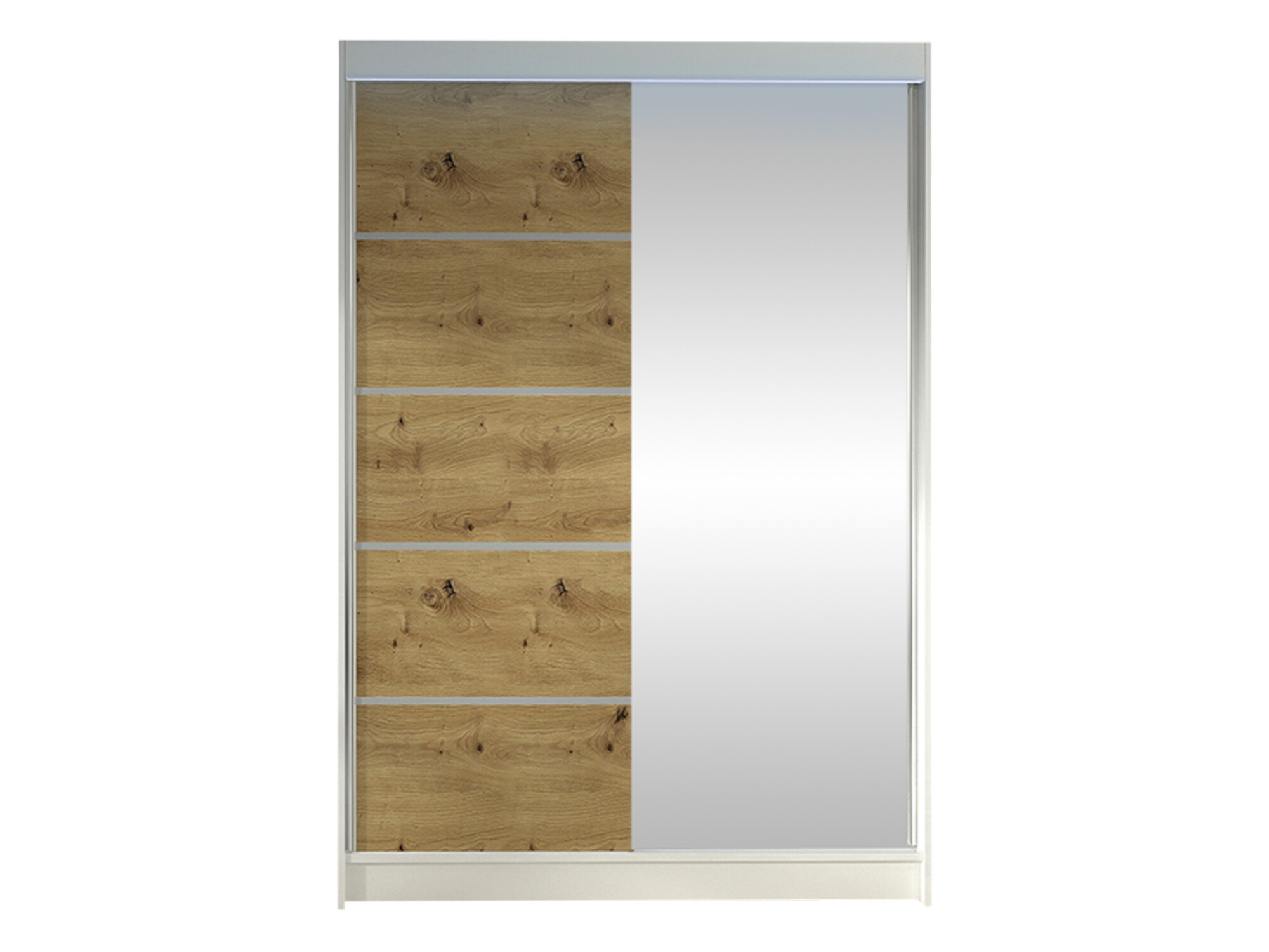 Wardrobe Closico Salvor III (White + Artisan oak)