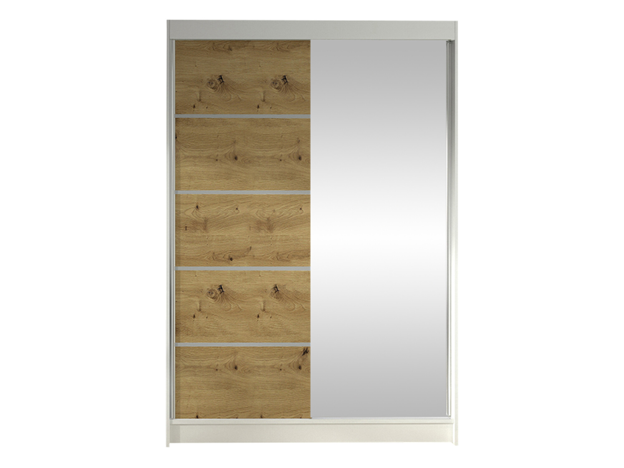 Wardrobe Closico Salvor III (White + Artisan oak)