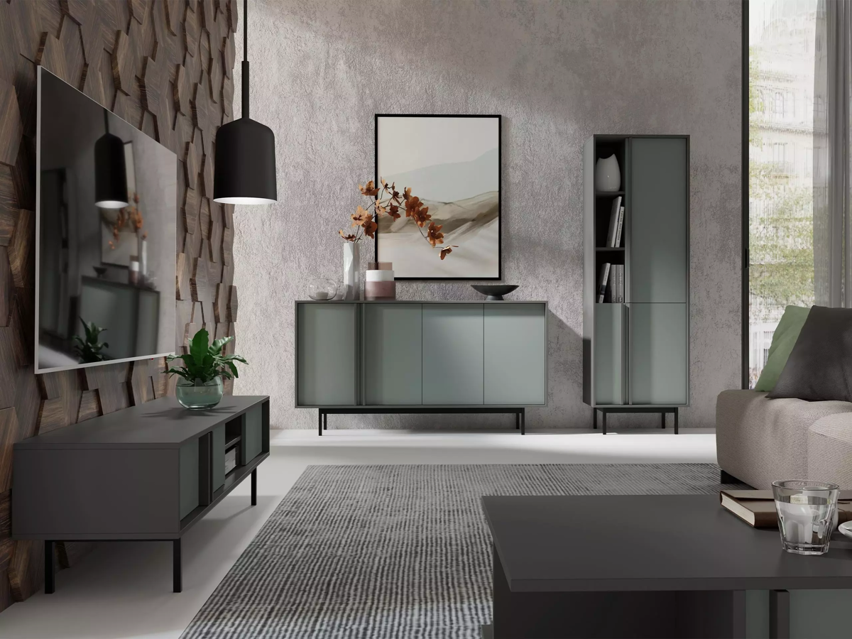 Chest of drawers Levali 106 (Dusty green)