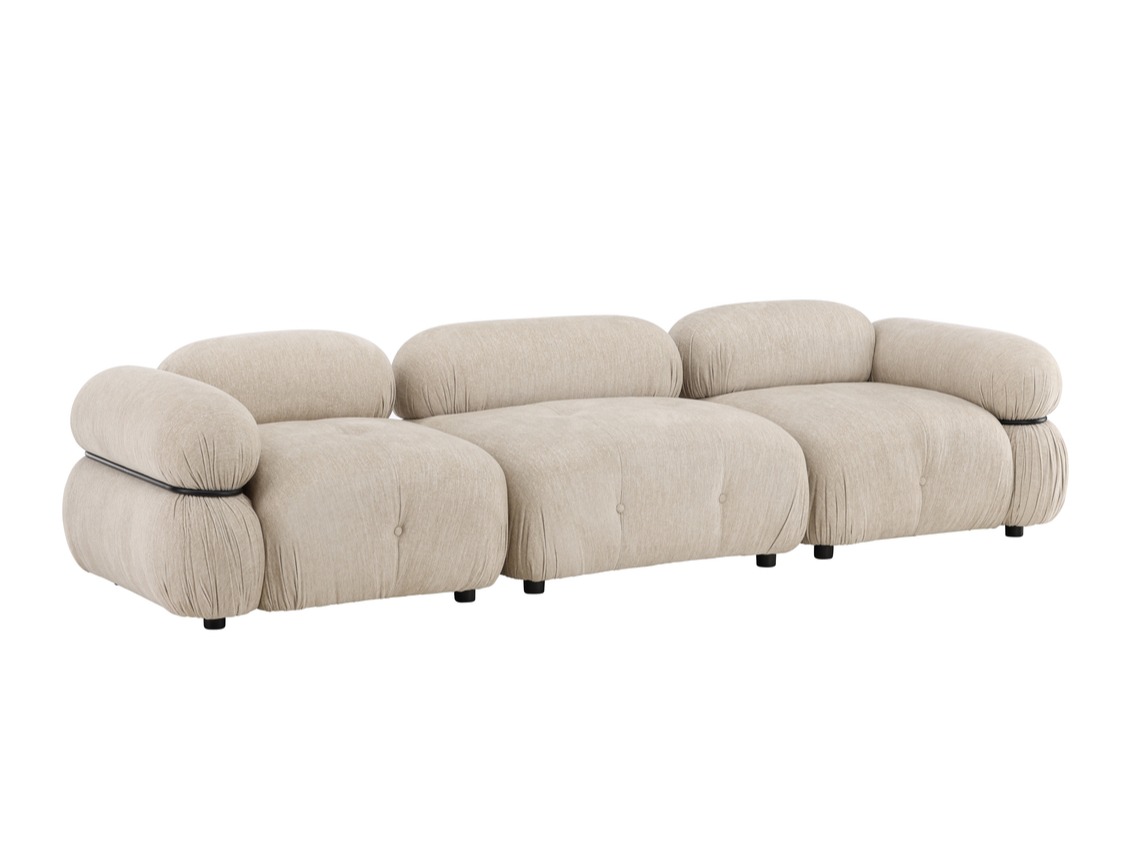 Modular sofa Evardale 104 (Beige + Black)
