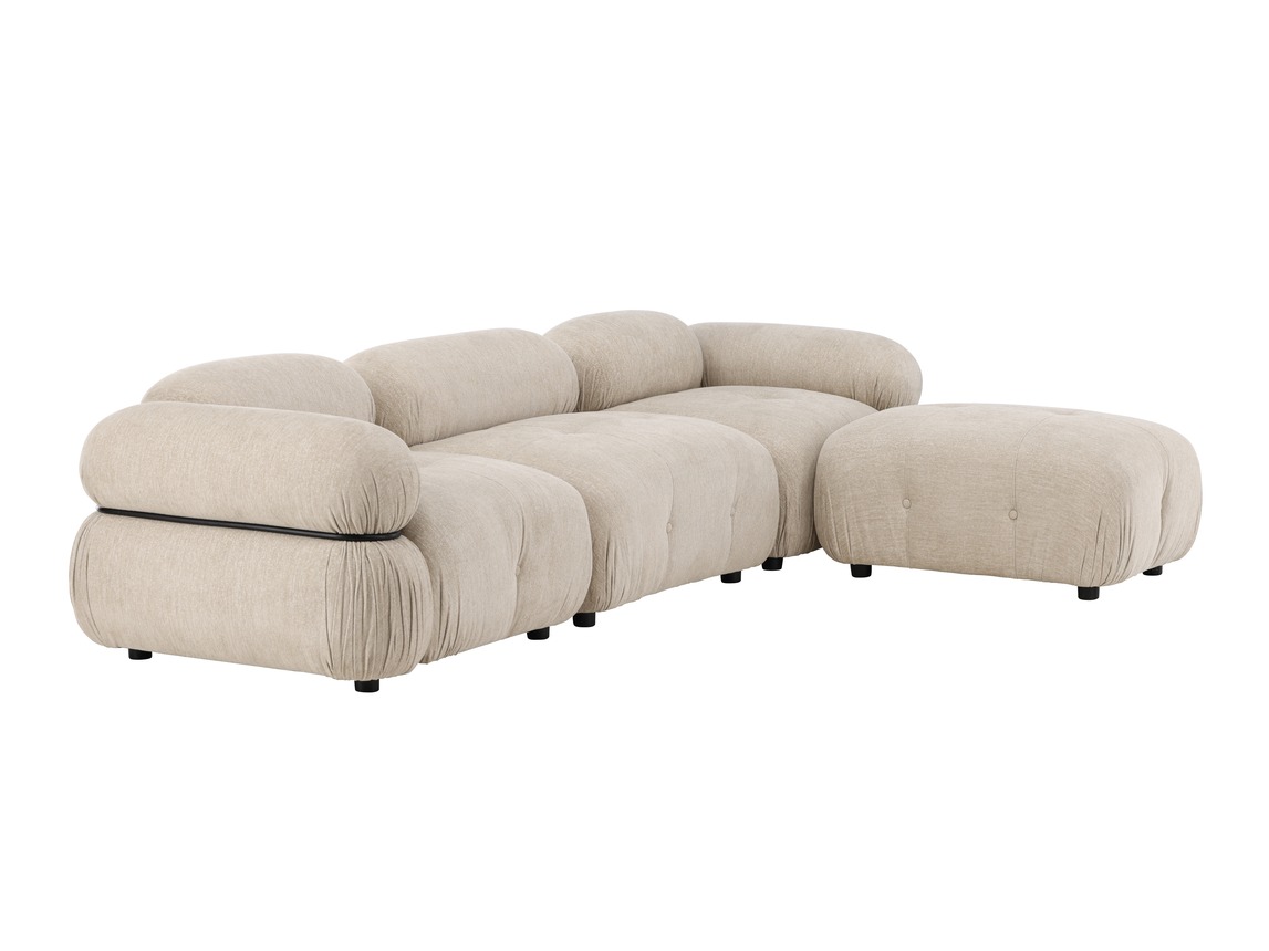 Modular sofa Evardale 104 (Beige + Black)