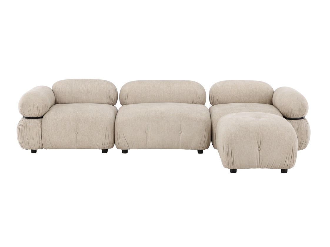 Modular sofa Evardale 104 (Beige + Black)