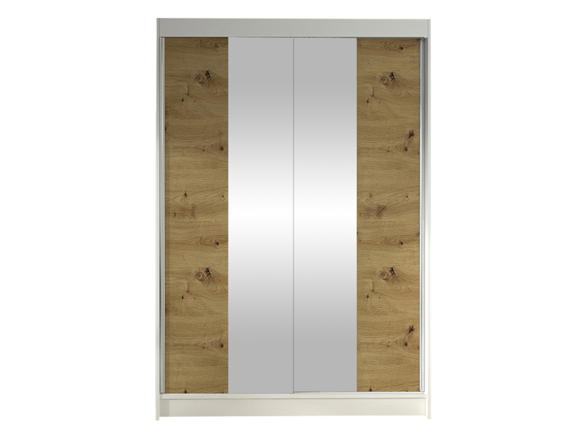 Wardrobe Closico Salvor II (White + Artisan oak)
