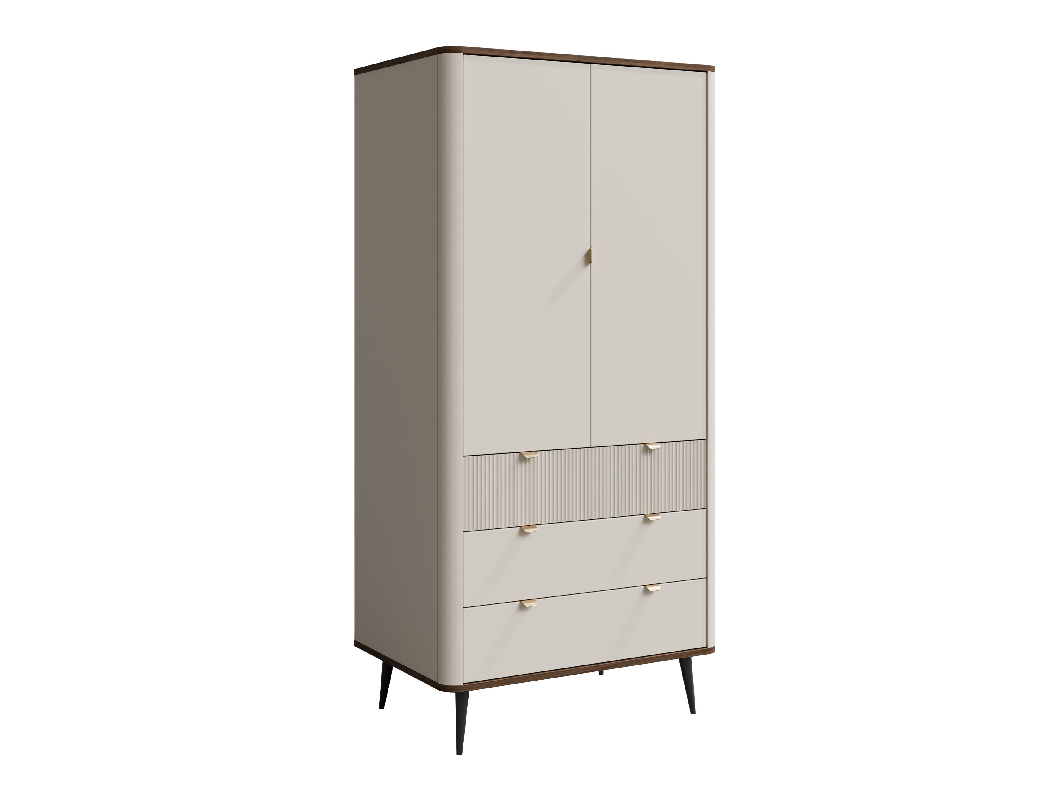 Wardrobe Lufela 100 (Cashmere + Walnut)