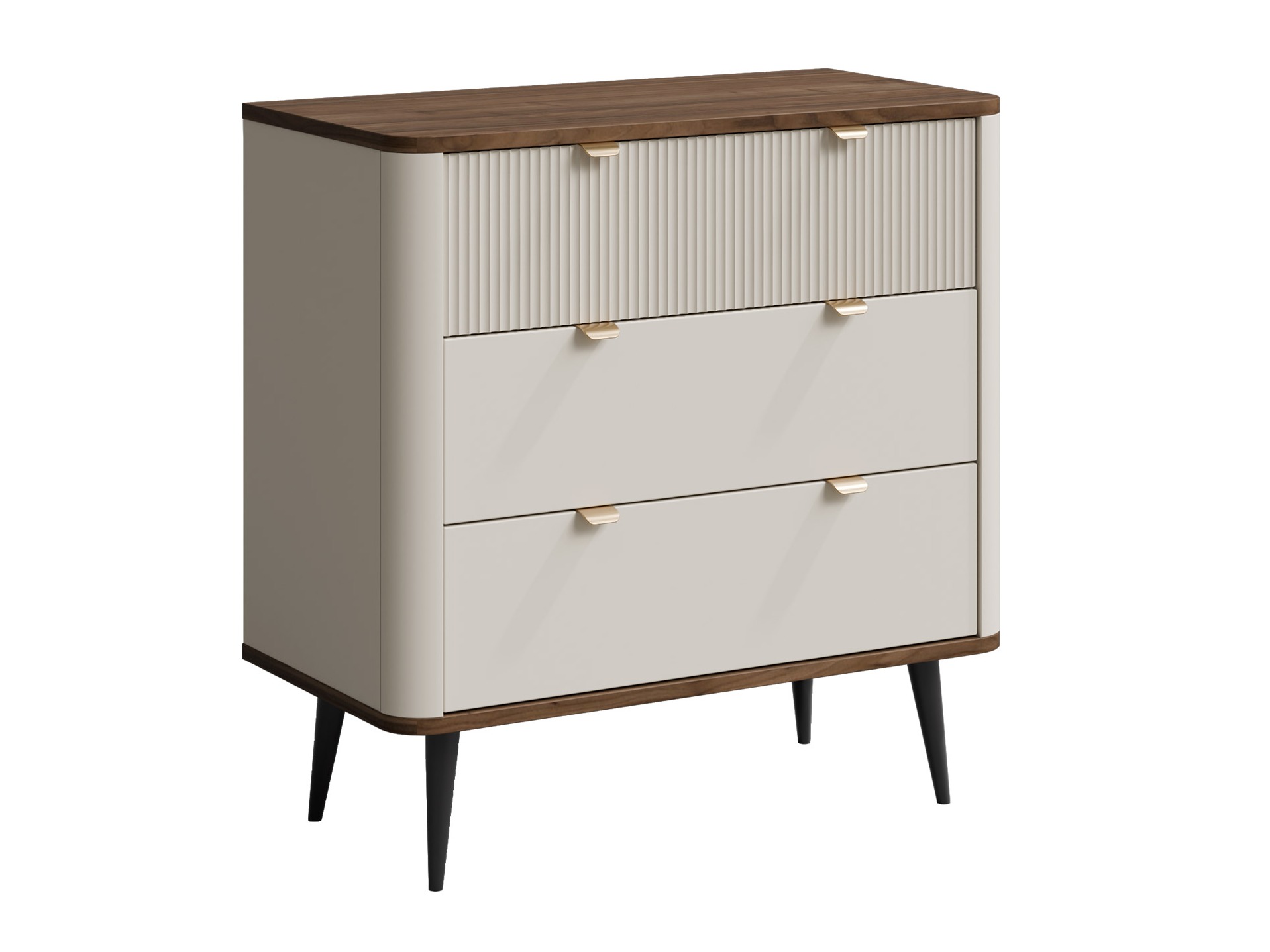 Chest of drawers Lufela 110 (Cashmere + Walnut)