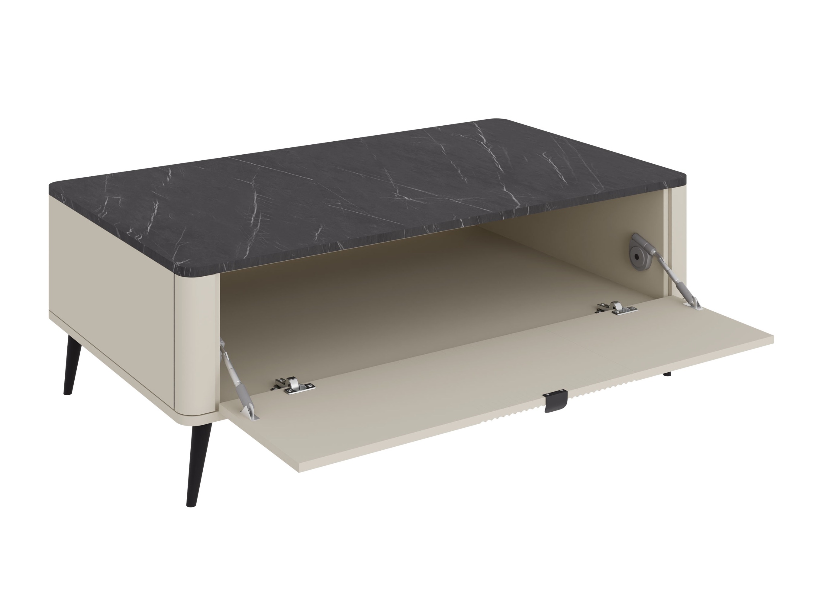 Coffee table Lufela 115 (Cashmere + Walnut)