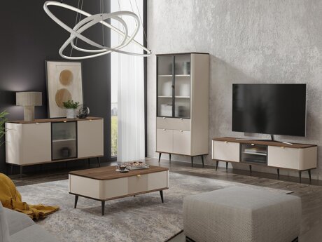 Living room set Lufela 120 (Cashmere + Walnut)