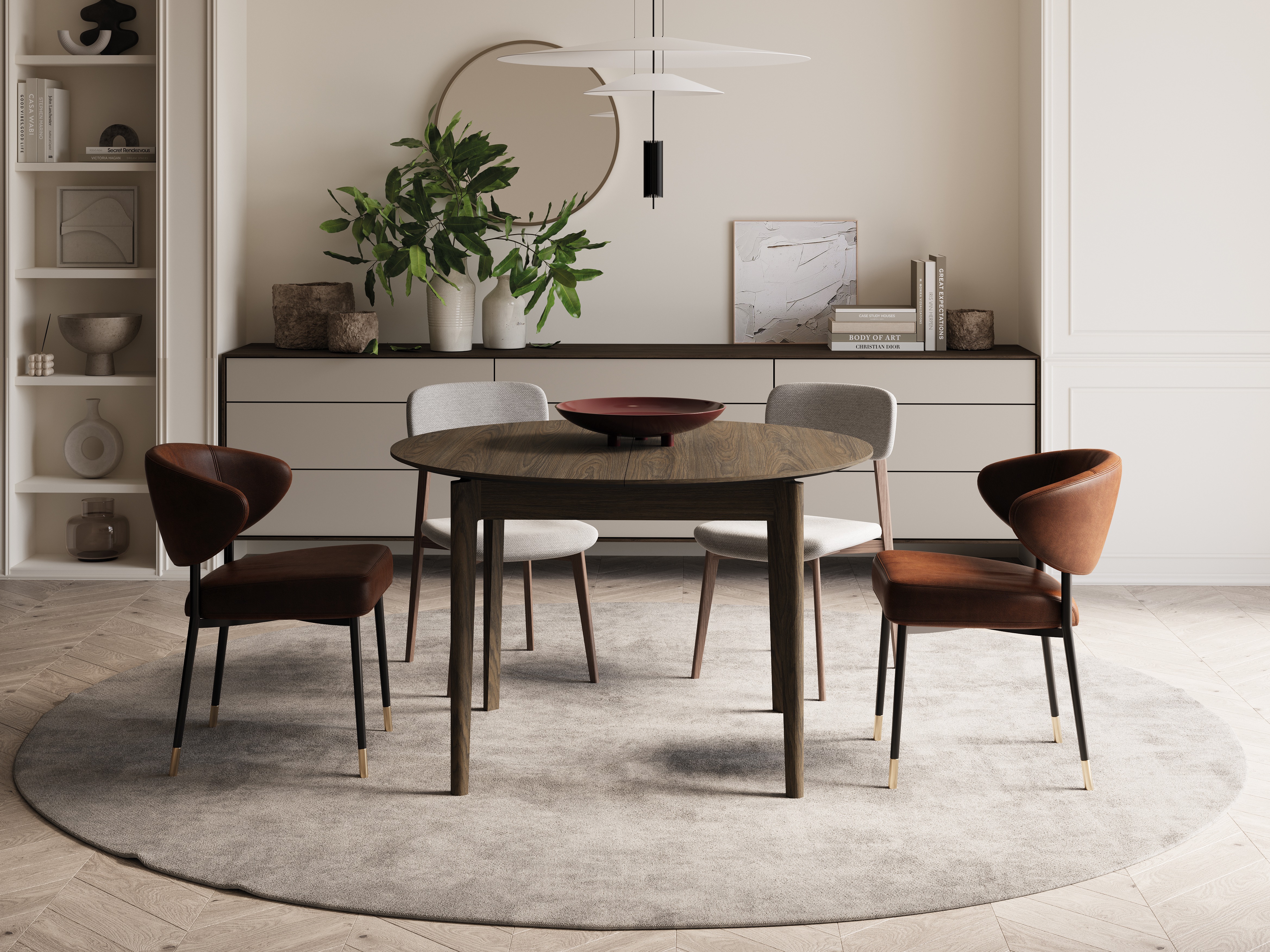 Table Fresno 175 (Dark oak)