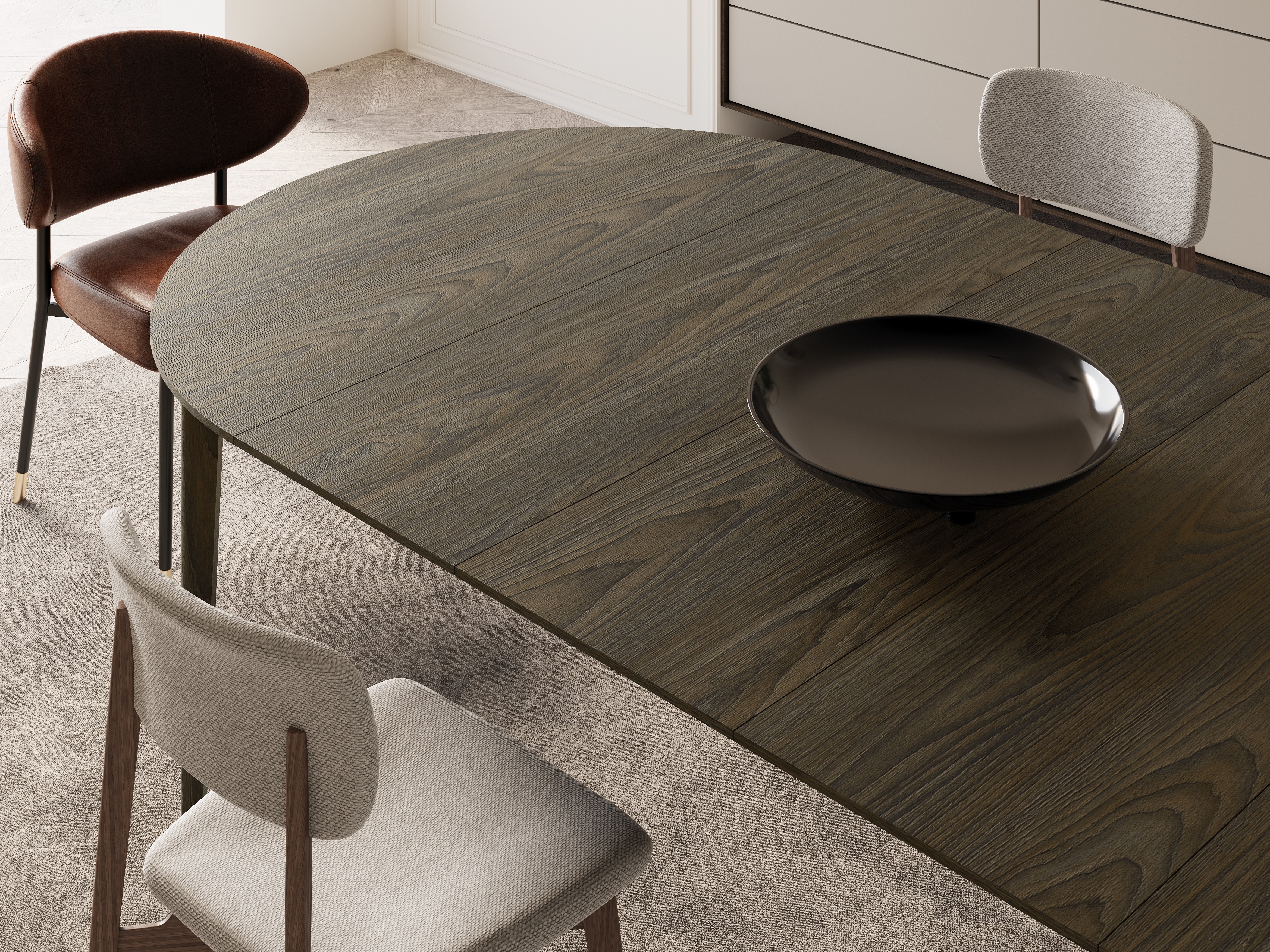 Table Fresno 175 (Dark oak)