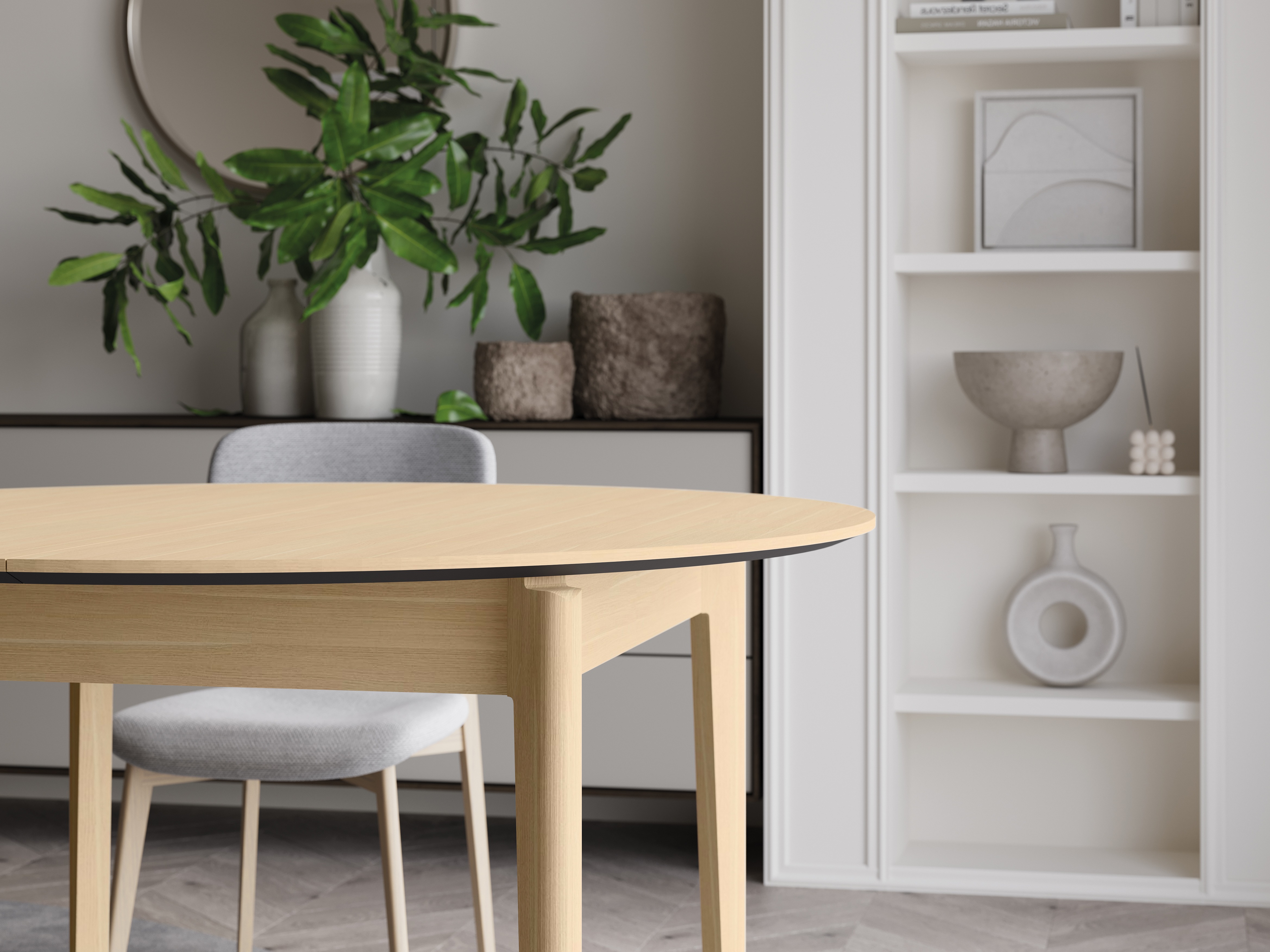 Table Fresno 180 (Light oak)