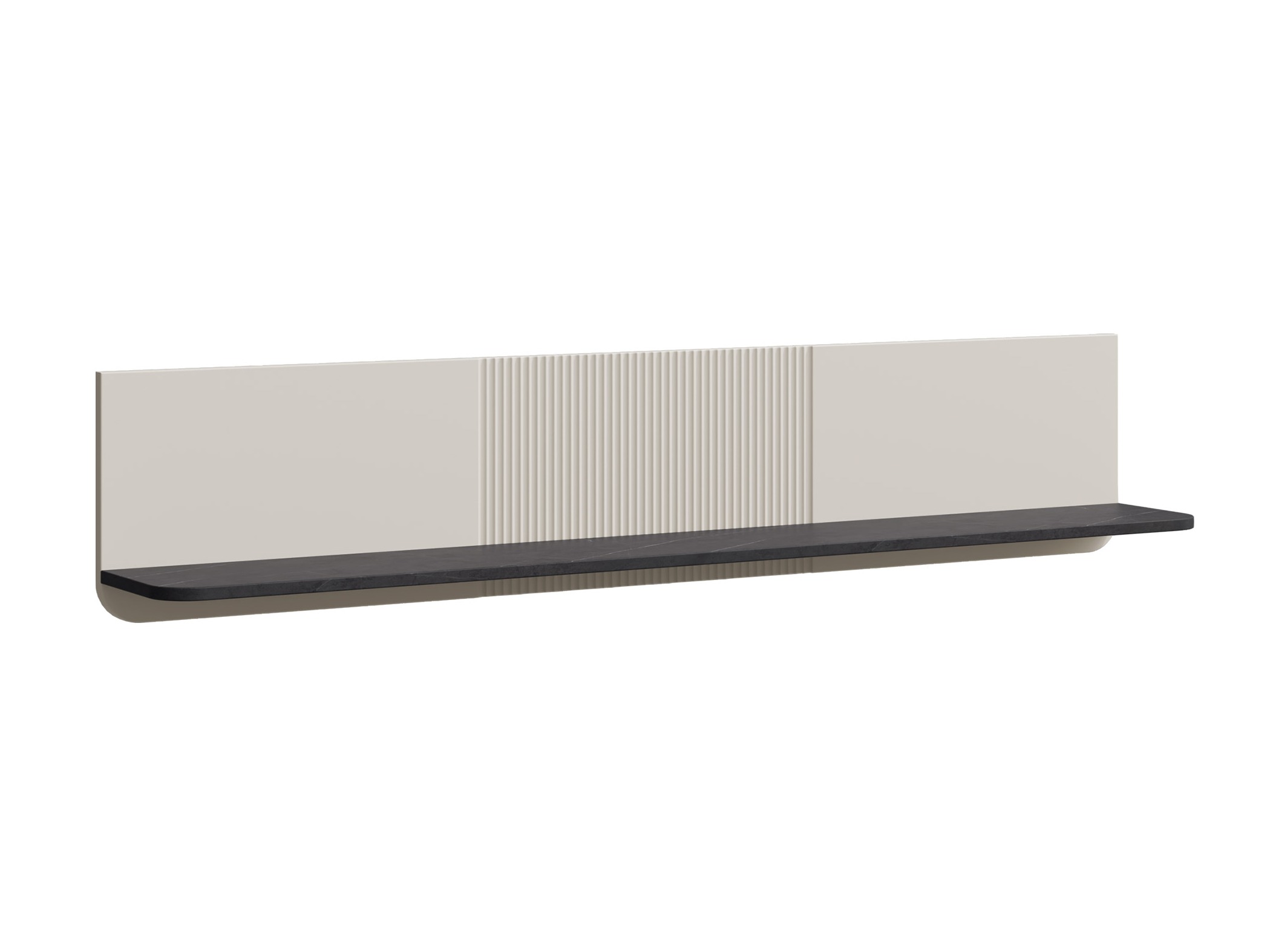 Wall shelf Lufela 117 (Cashmere + Grey marble)
