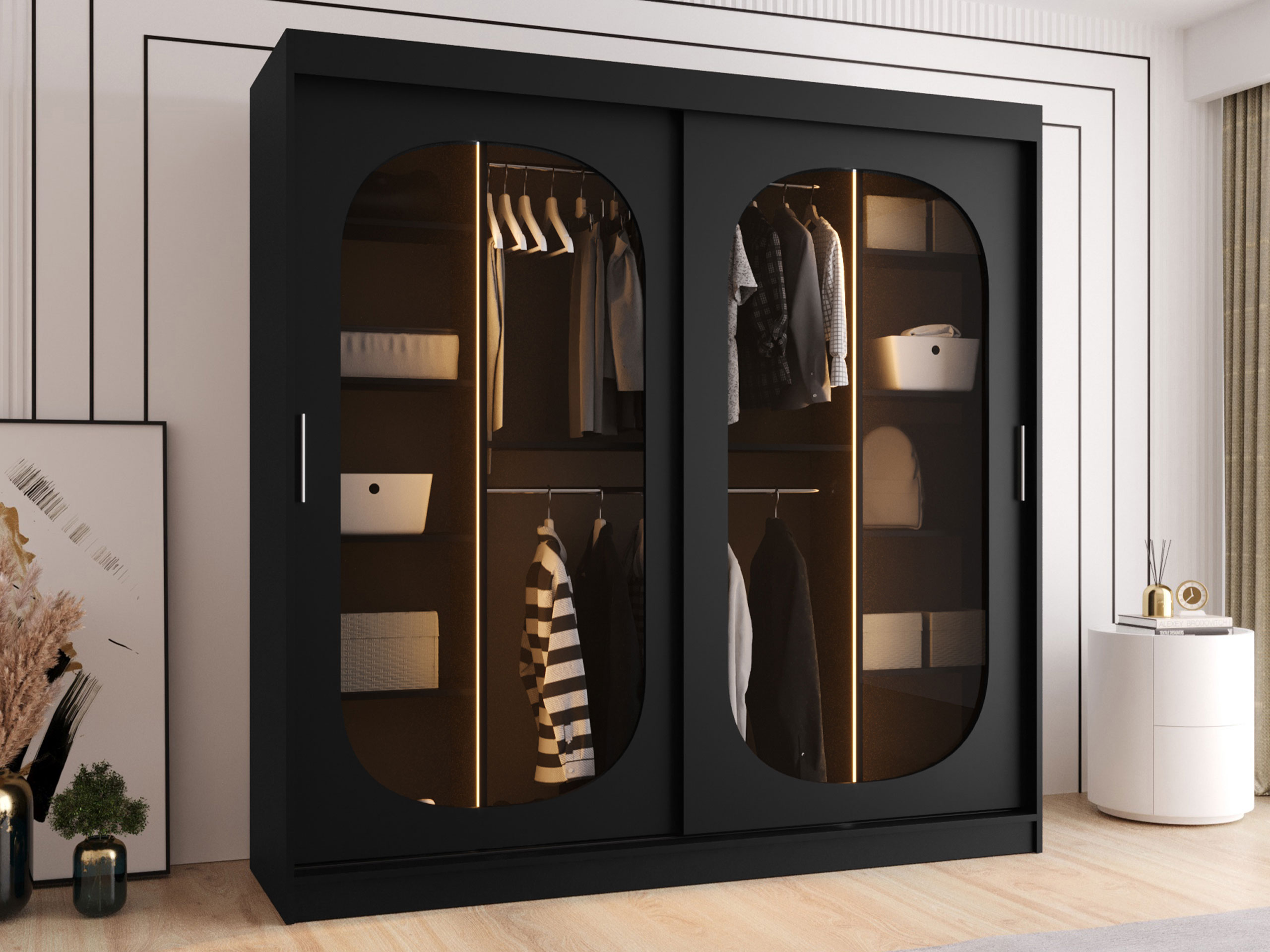 Wardrobe Hartford 521 (Black)
