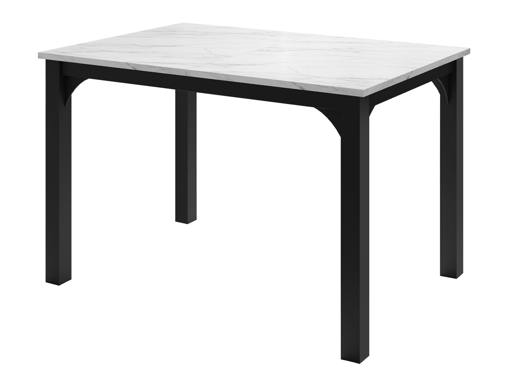 Table Oswego 135 (White marble + Black)