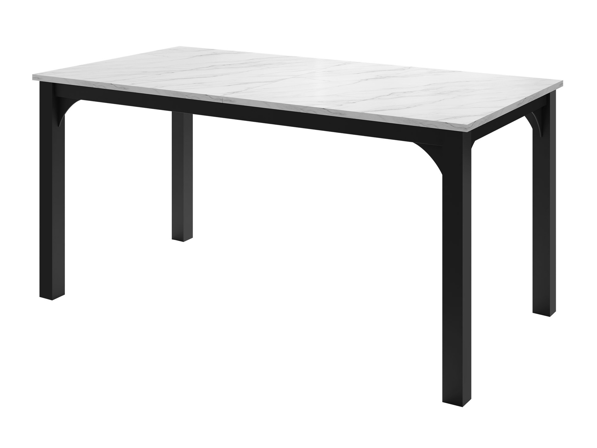 Table Oswego 137 (White marble + Black)