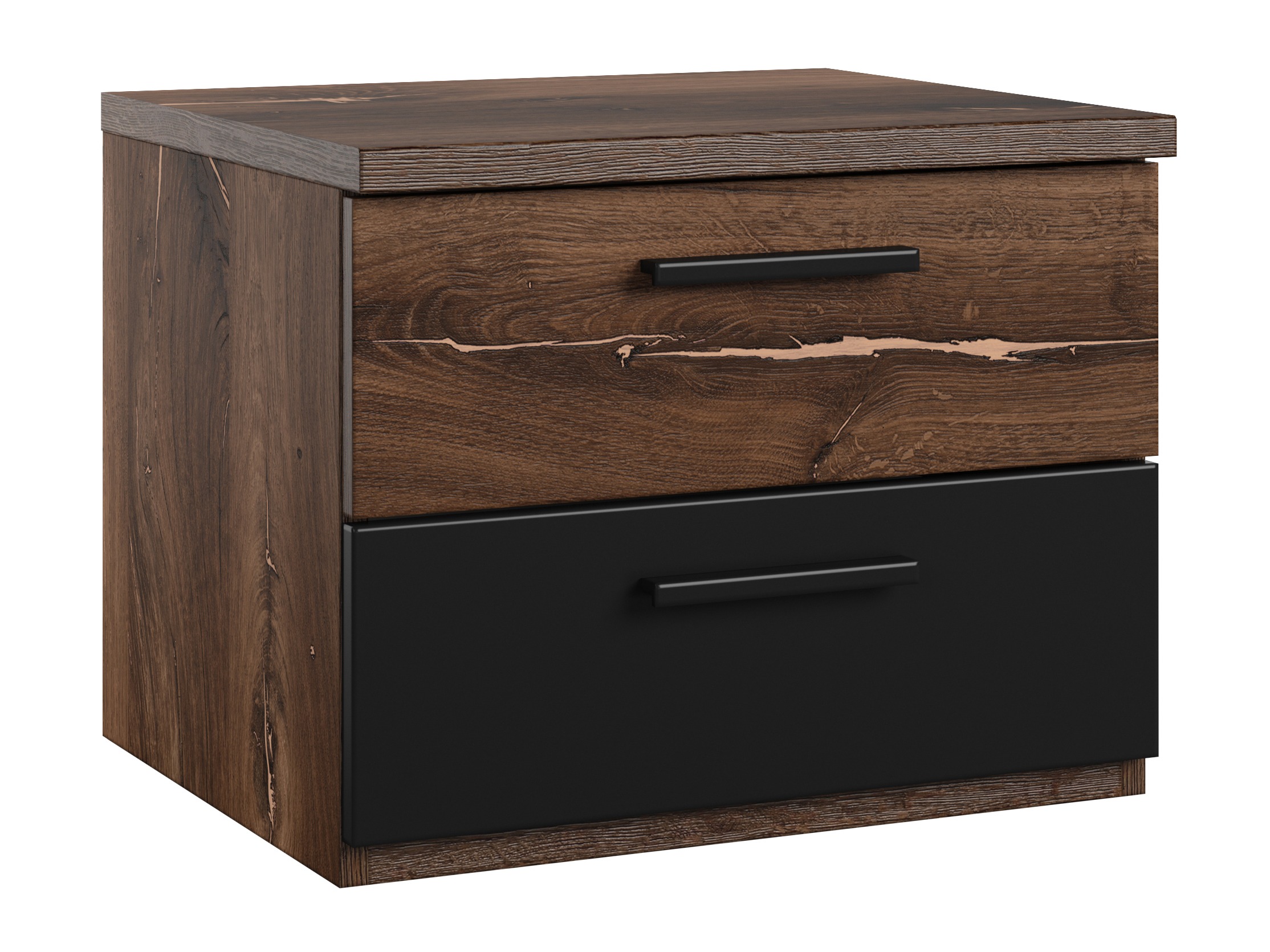 Bedside table Felelie 101 (Tamus Flagstaf oak + Copper)